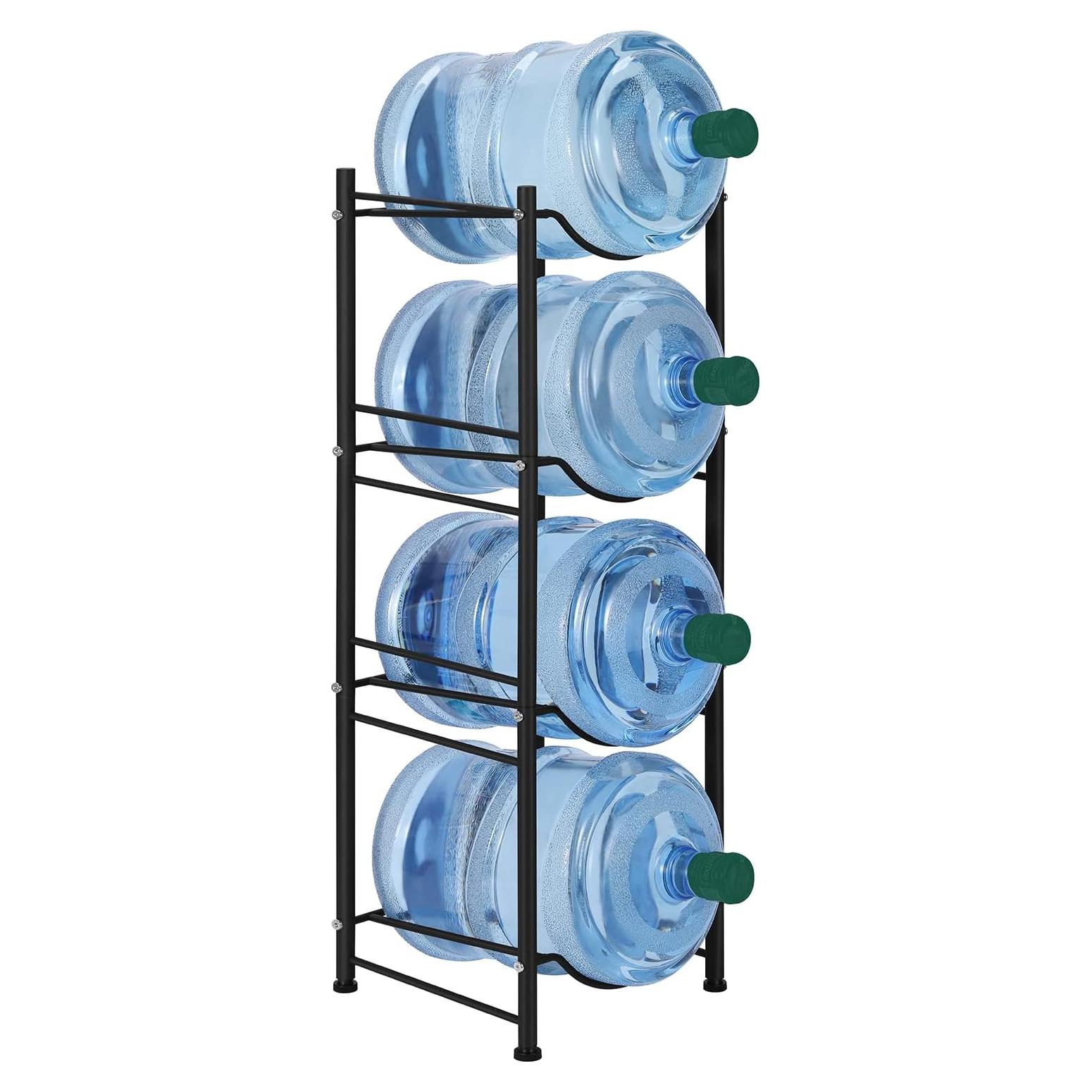 Soporte para Jarras de Agua 5 Galones Smusei 4 Niveles Negro