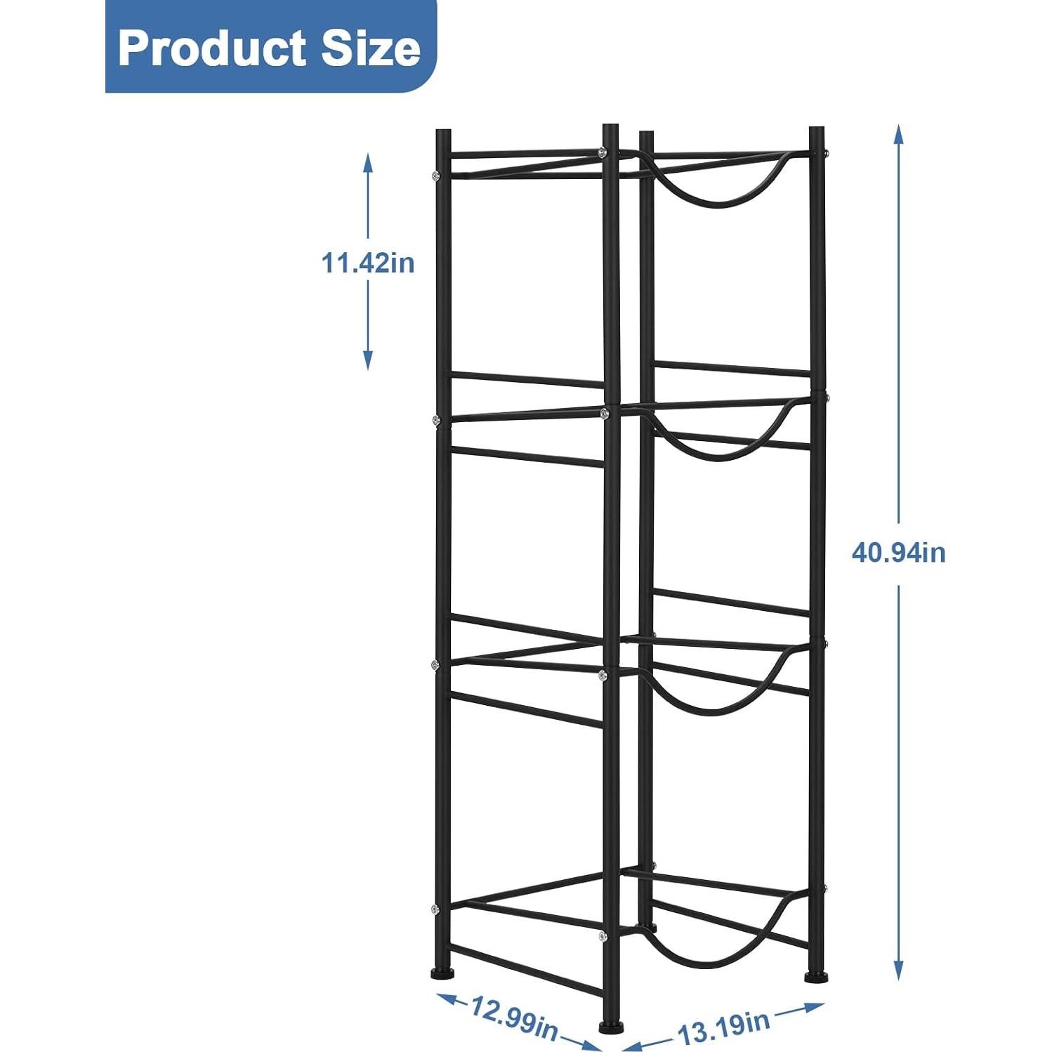 Soporte para Jarras de Agua 5 Galones Smusei 4 Niveles Negro