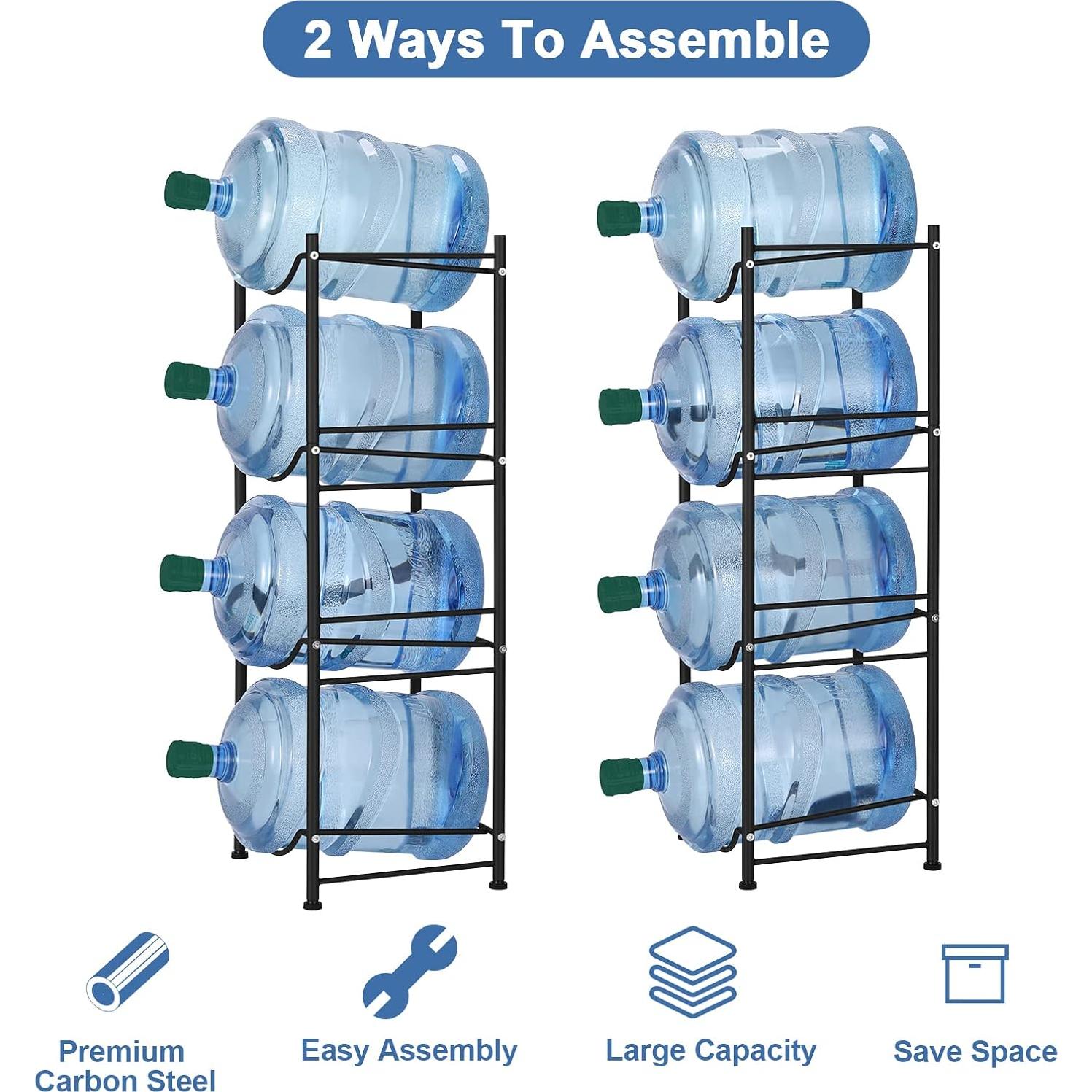 Soporte para Jarras de Agua 5 Galones Smusei 4 Niveles Negro