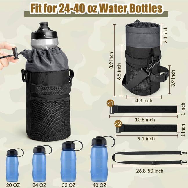 Soporte para Botella de Agua WOTOW Negro - Universal para Bicicleta