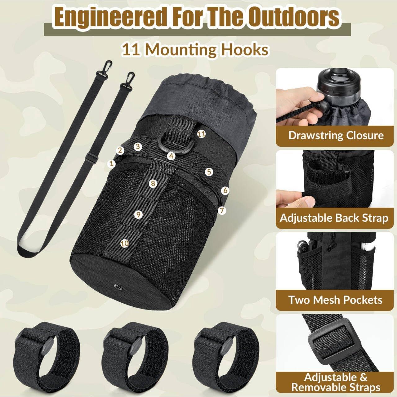 Soporte para Botella de Agua WOTOW Negro - Universal para Bicicleta