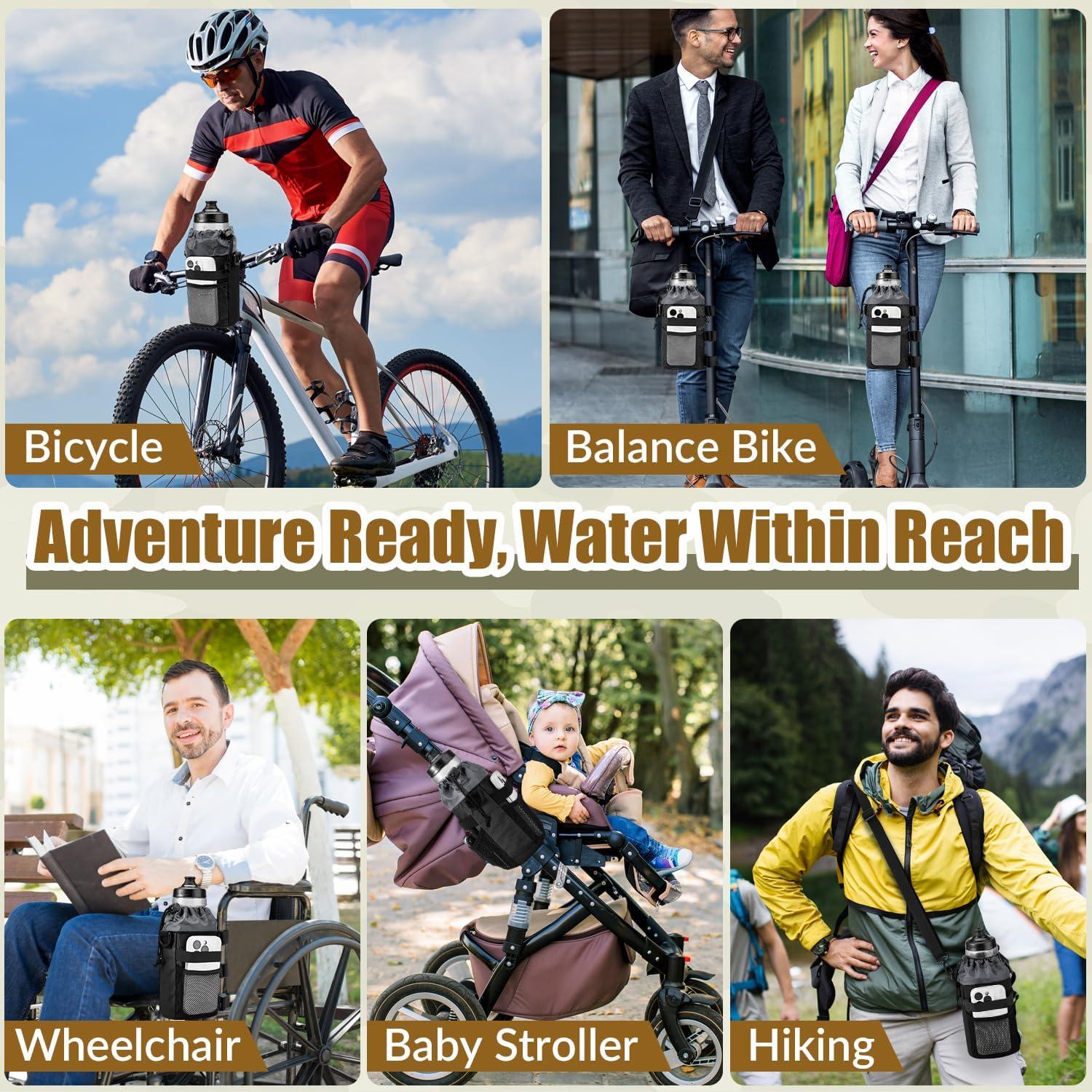 Soporte para Botella de Agua WOTOW Negro - Universal para Bicicleta