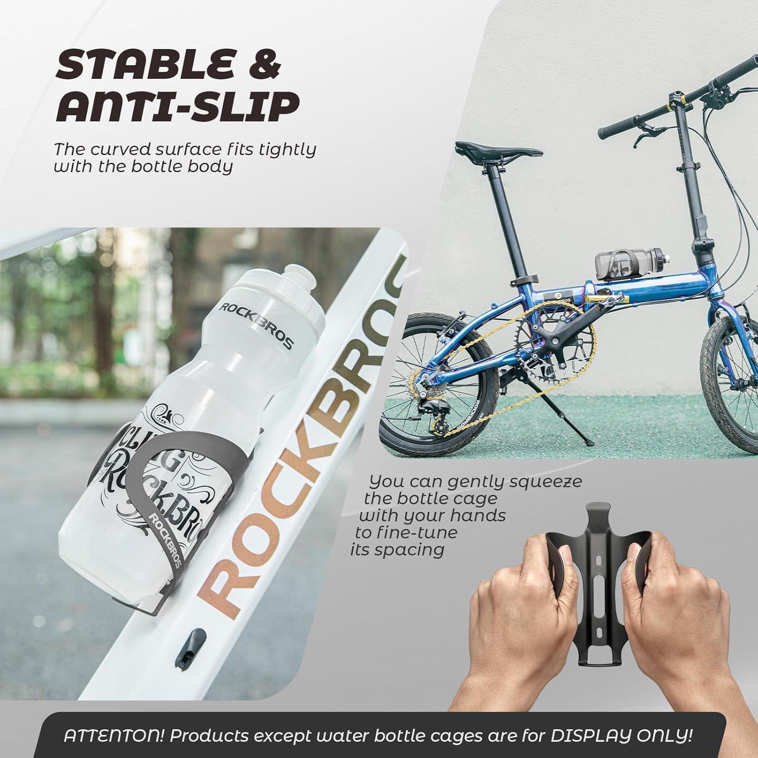 Soporte para Botella de Agua ROCKBROS Aluminio Negro Universal