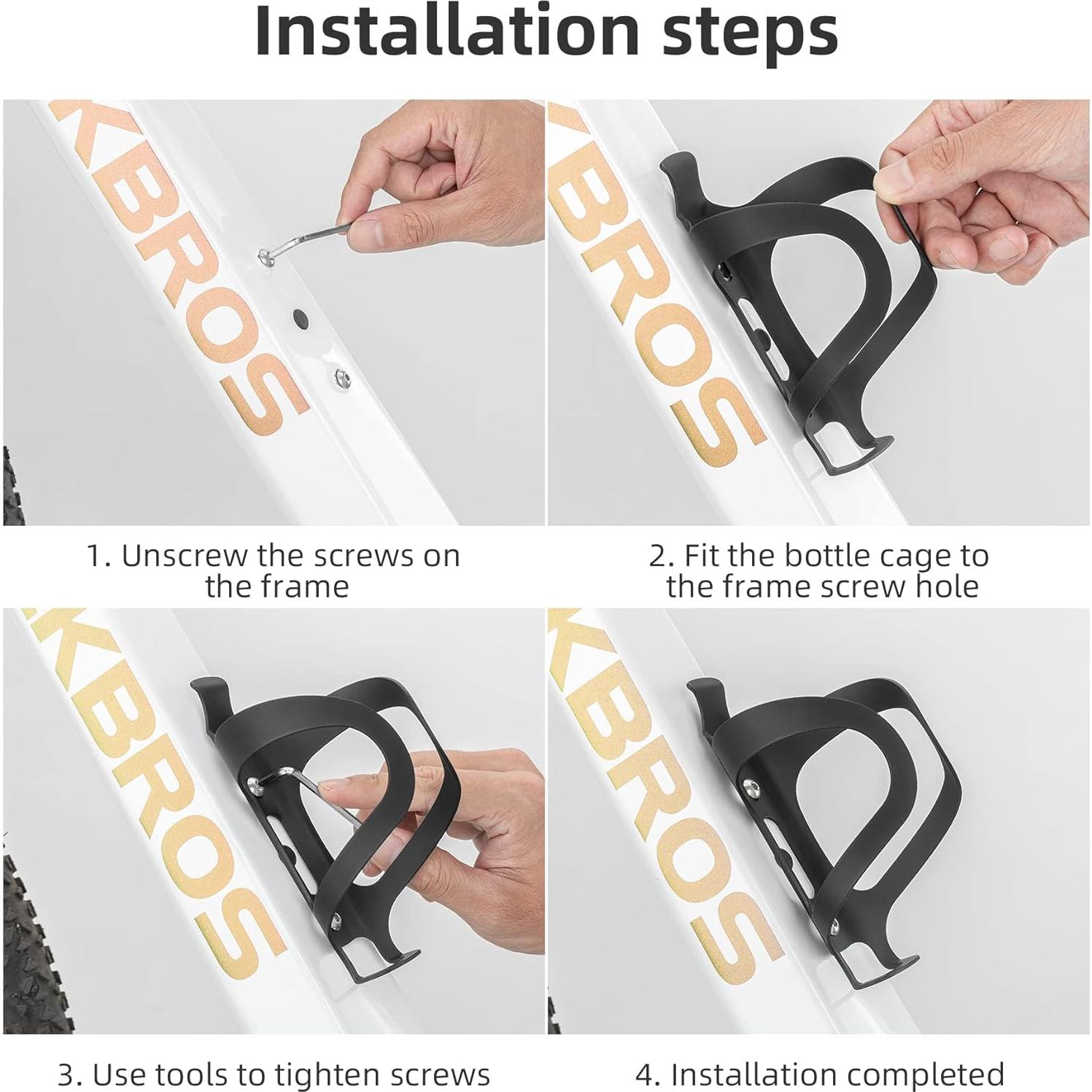 Soporte para Botella de Agua ROCKBROS Aluminio Negro Universal