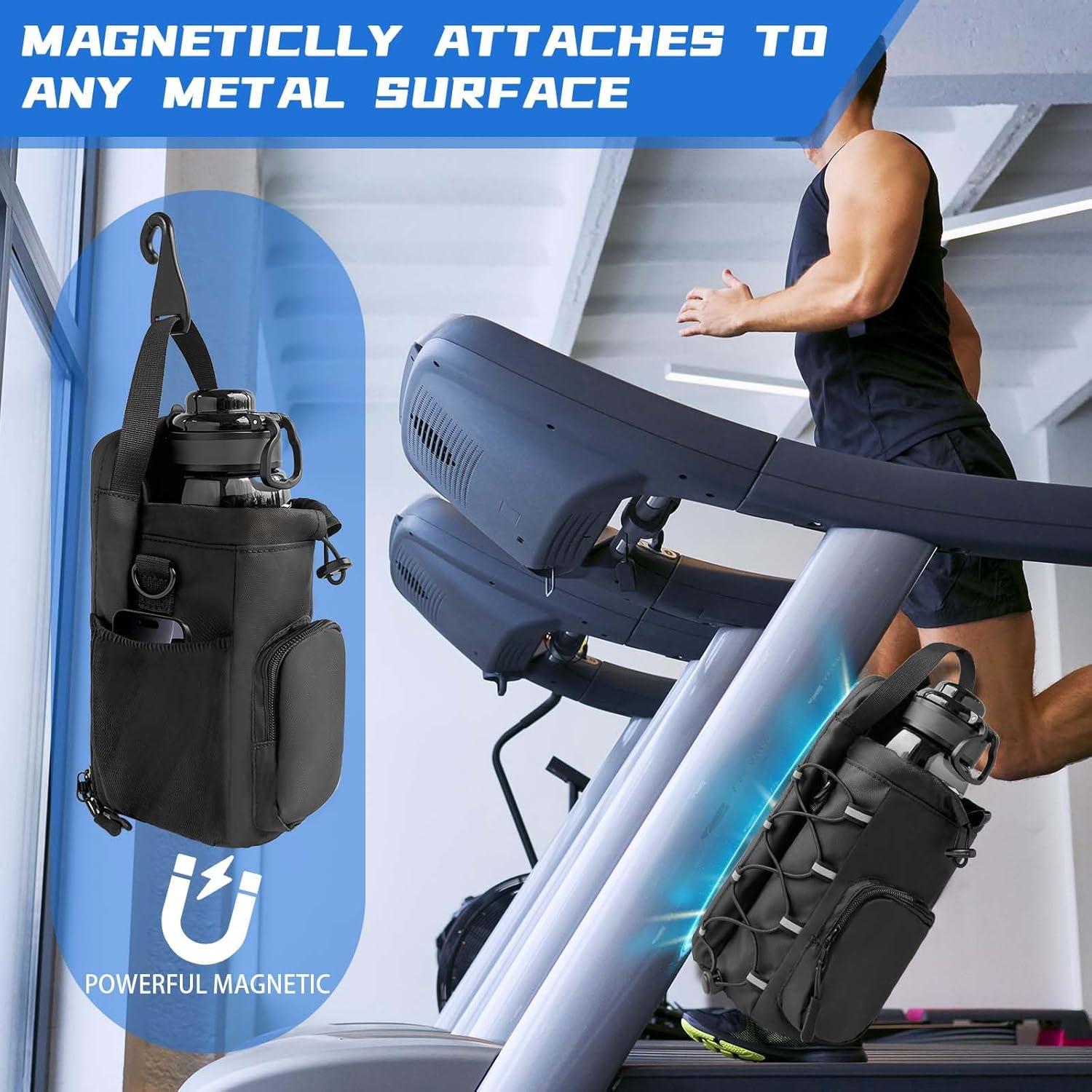 Bolsa de Gimnasio Magnética JACZZO 1.77L Negra Unisex
