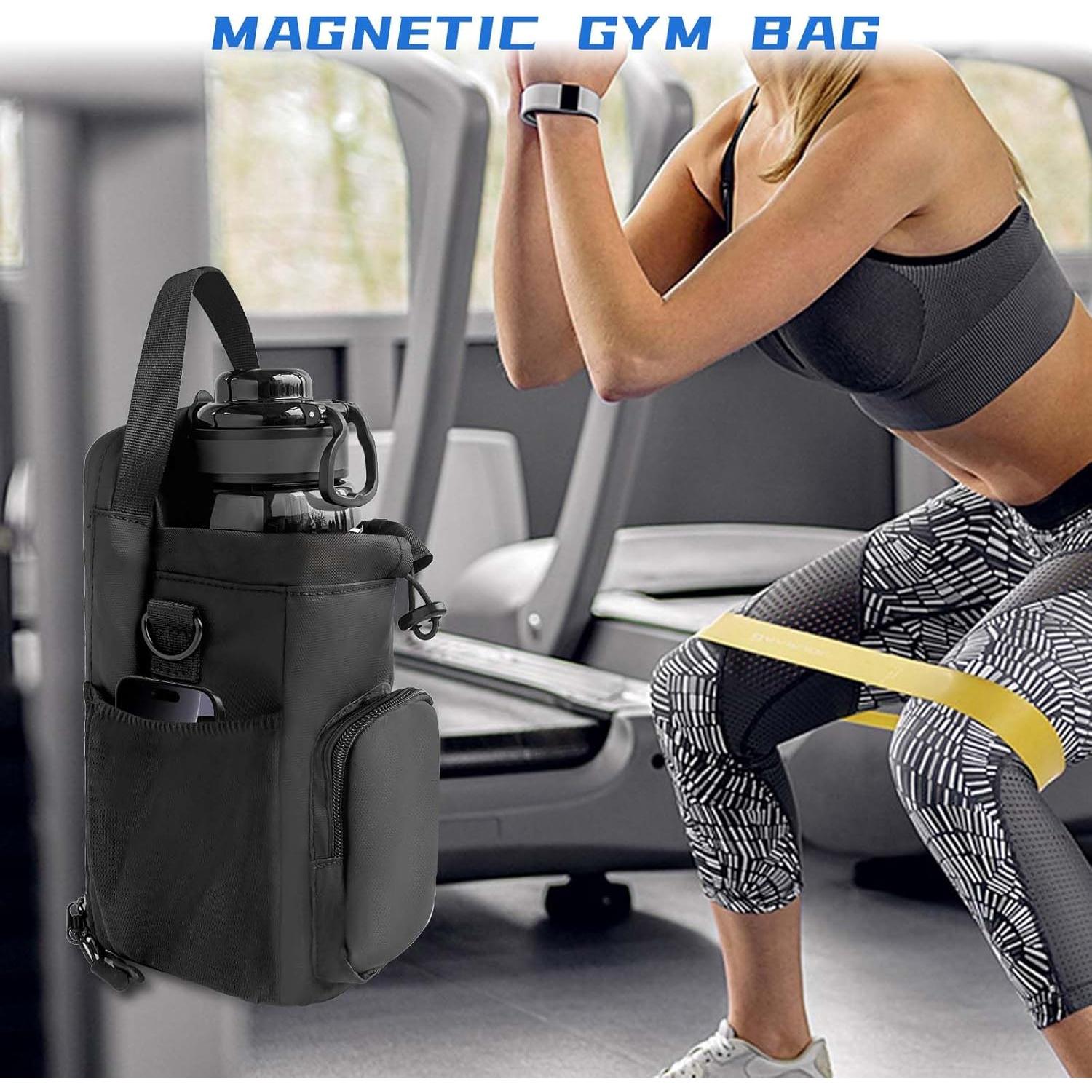 Bolsa de Gimnasio Magnética JACZZO 1.77L Negra Unisex