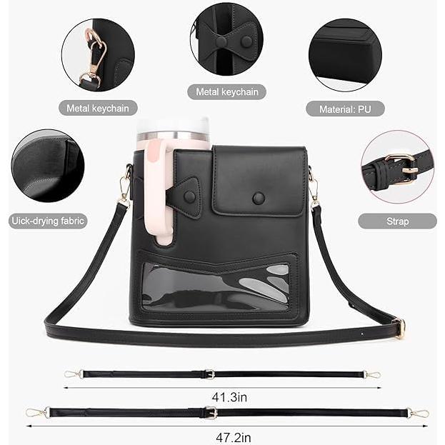 Bolso Cruzado Asaint para Taza Stanley 40 oz con Soporte