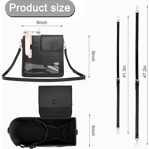 Bolso Cruzado Asaint para Taza Stanley 40 oz con Soporte