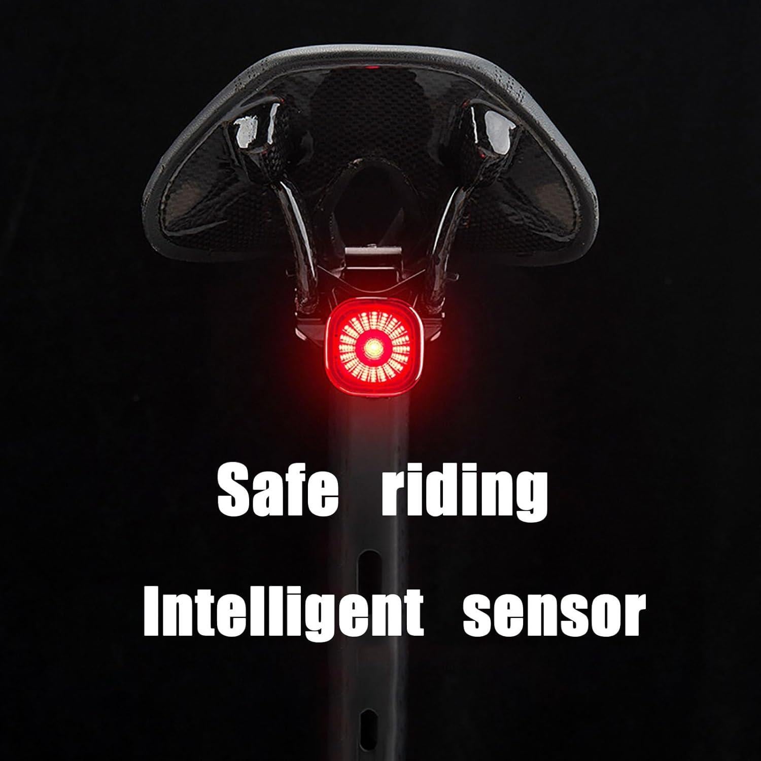 Luz Trasera Inteligente para Bicicleta REYUNGGO AQY-0123, 6 Modos, IPX6