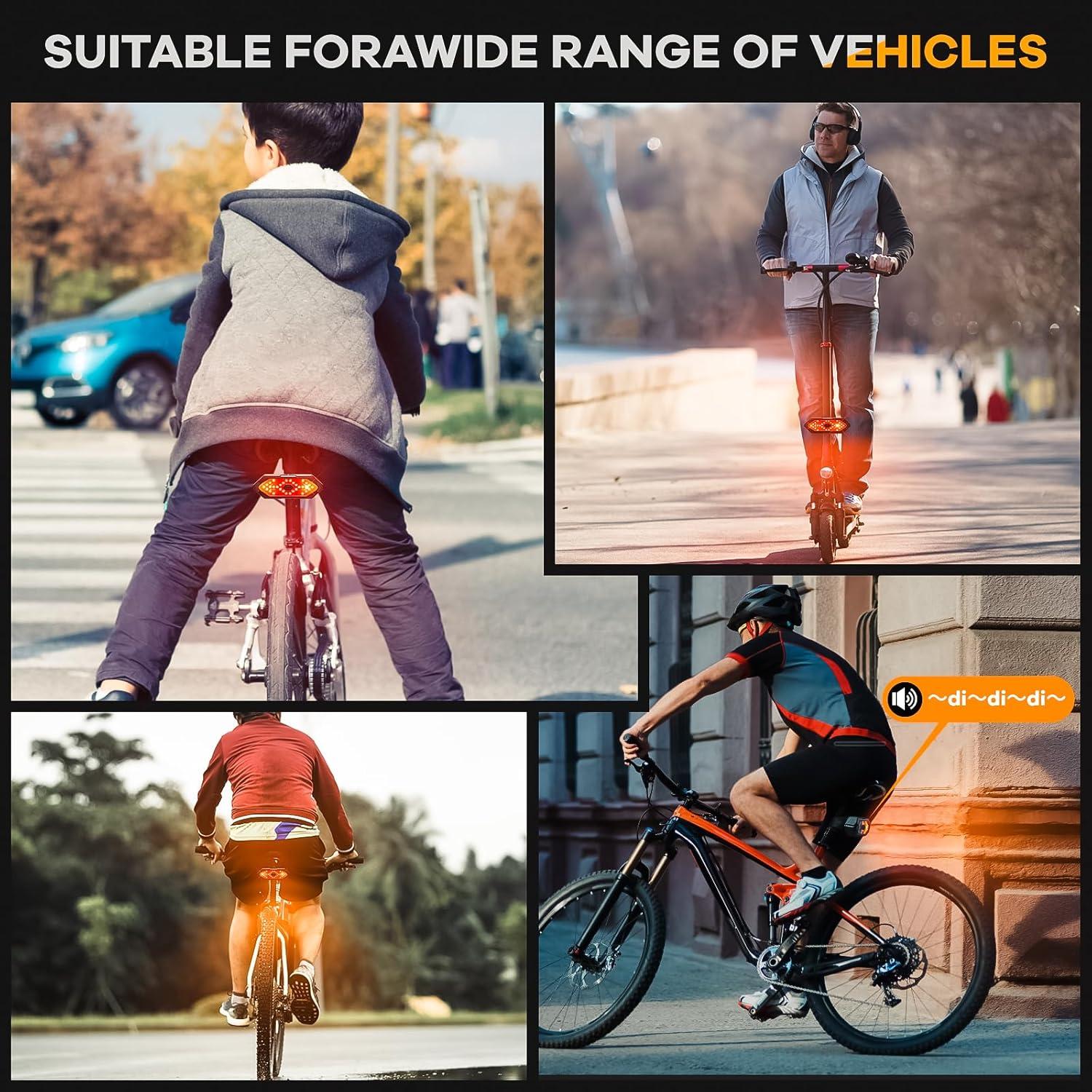 Luz Trasera de Bicicleta Hcikoat FY-1820A 120 Lúmenes LED Recargable