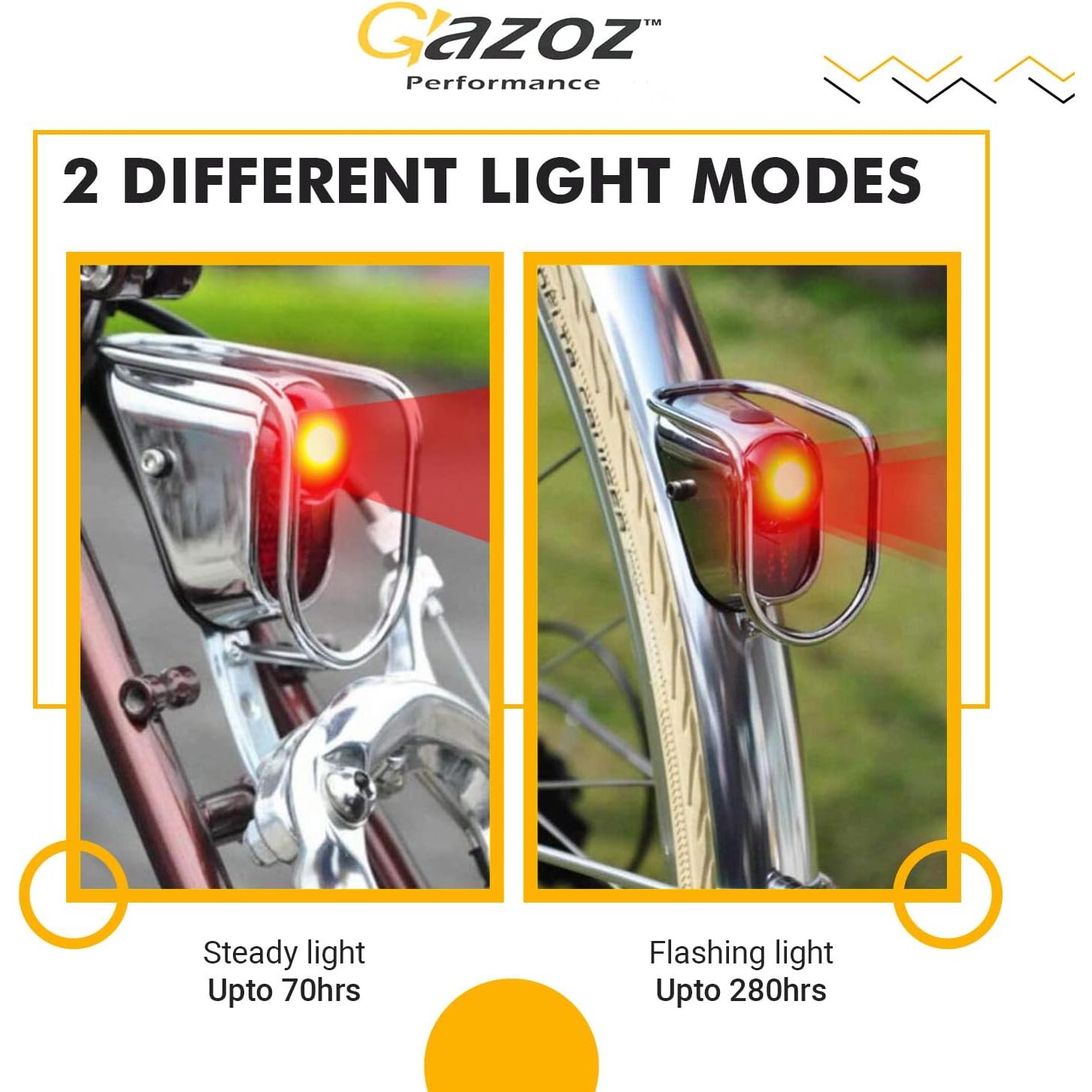 Luz Trasera LED Gazoz Performance Vintage Cromada 150 Lúmenes