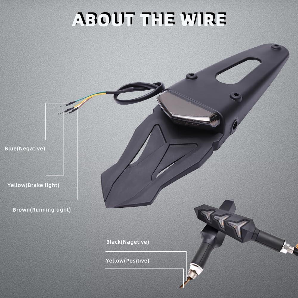 Luz Trasera LED Goodfitment 12V con Señales de Giro