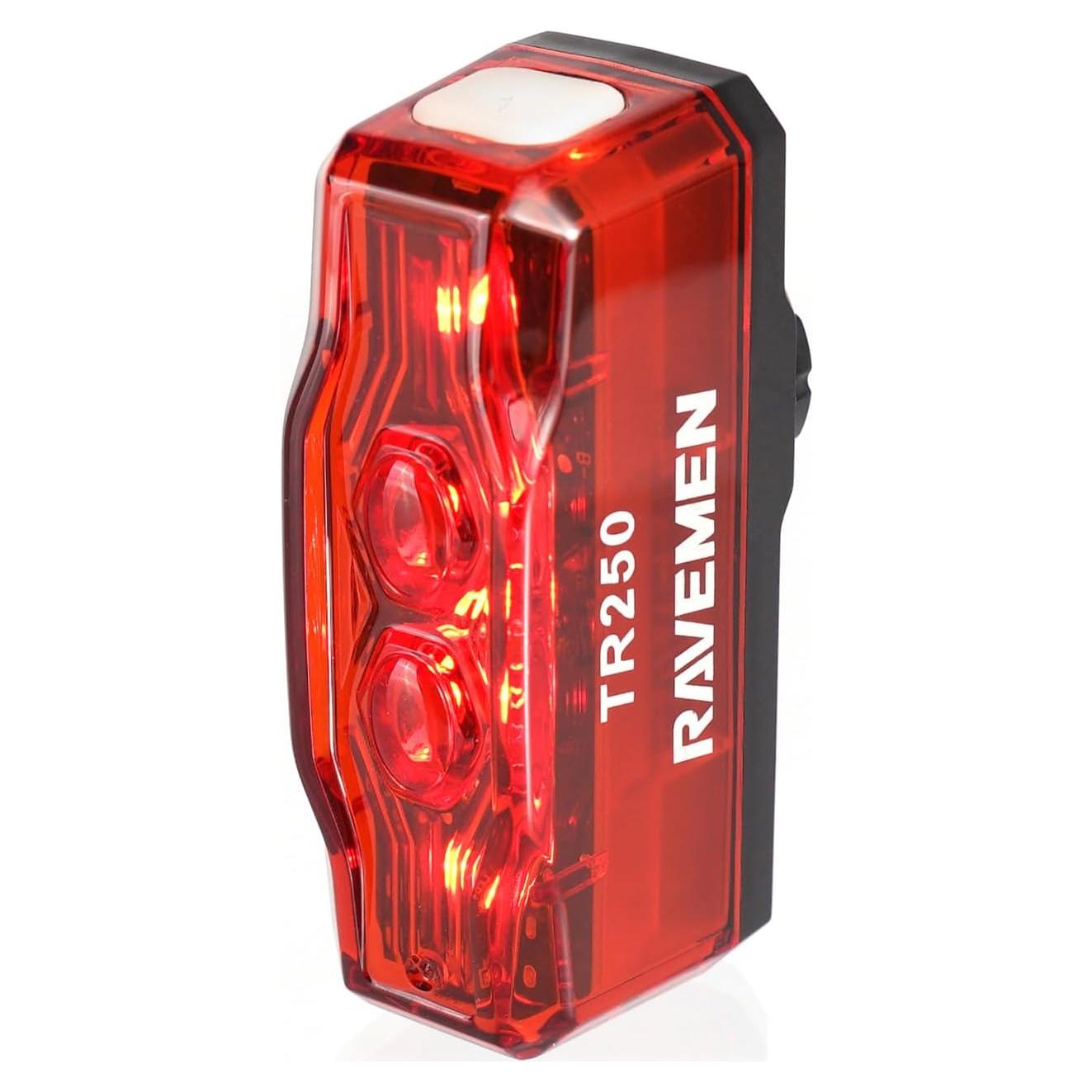 Luz Trasera para Bicicleta Ravemen TR250, 250 Lúmenes, USB-C