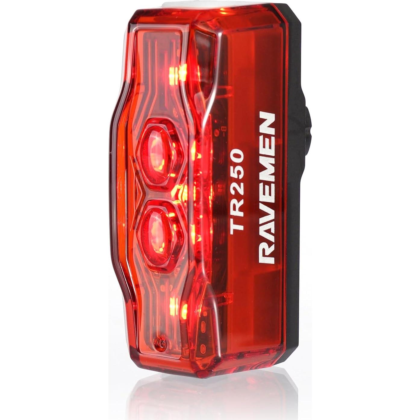 Luz Trasera para Bicicleta Ravemen TR250, 250 Lúmenes, USB-C