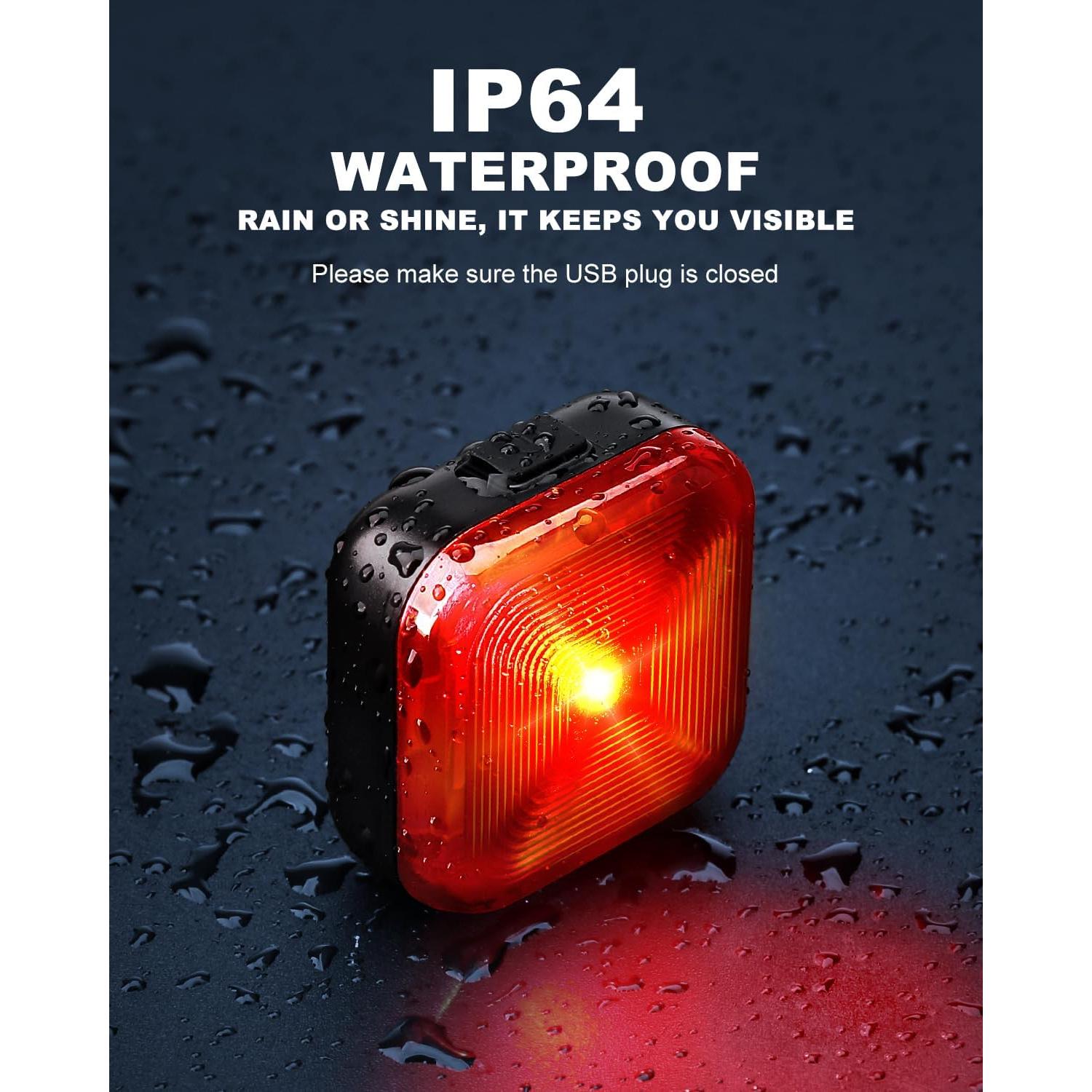 Luz Trasera LED Onvian CT06 Recargable USB Impermeable IP64