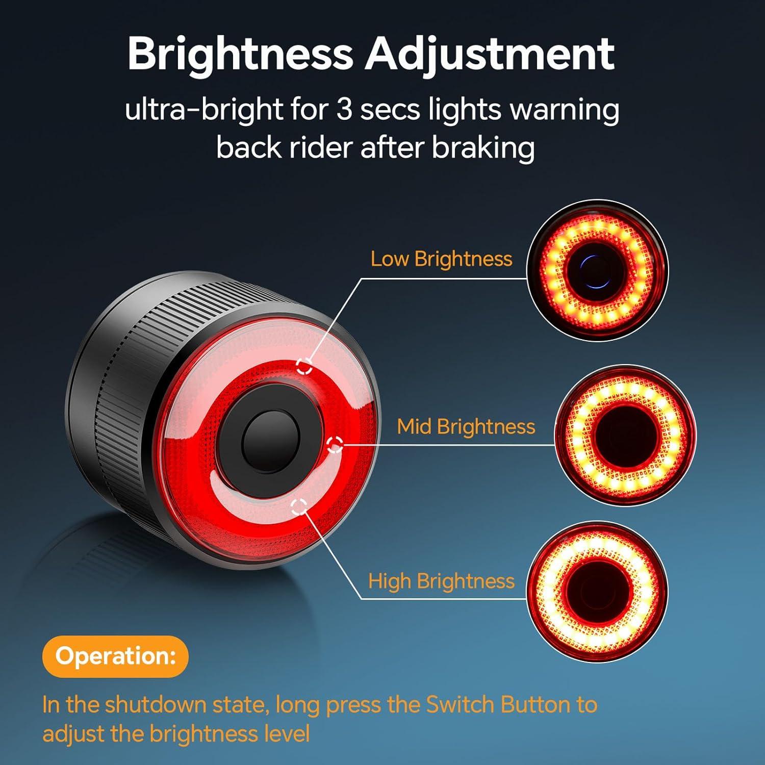 Luces Traseras Inteligentes LAOPAO RS3 para Bicicleta LED