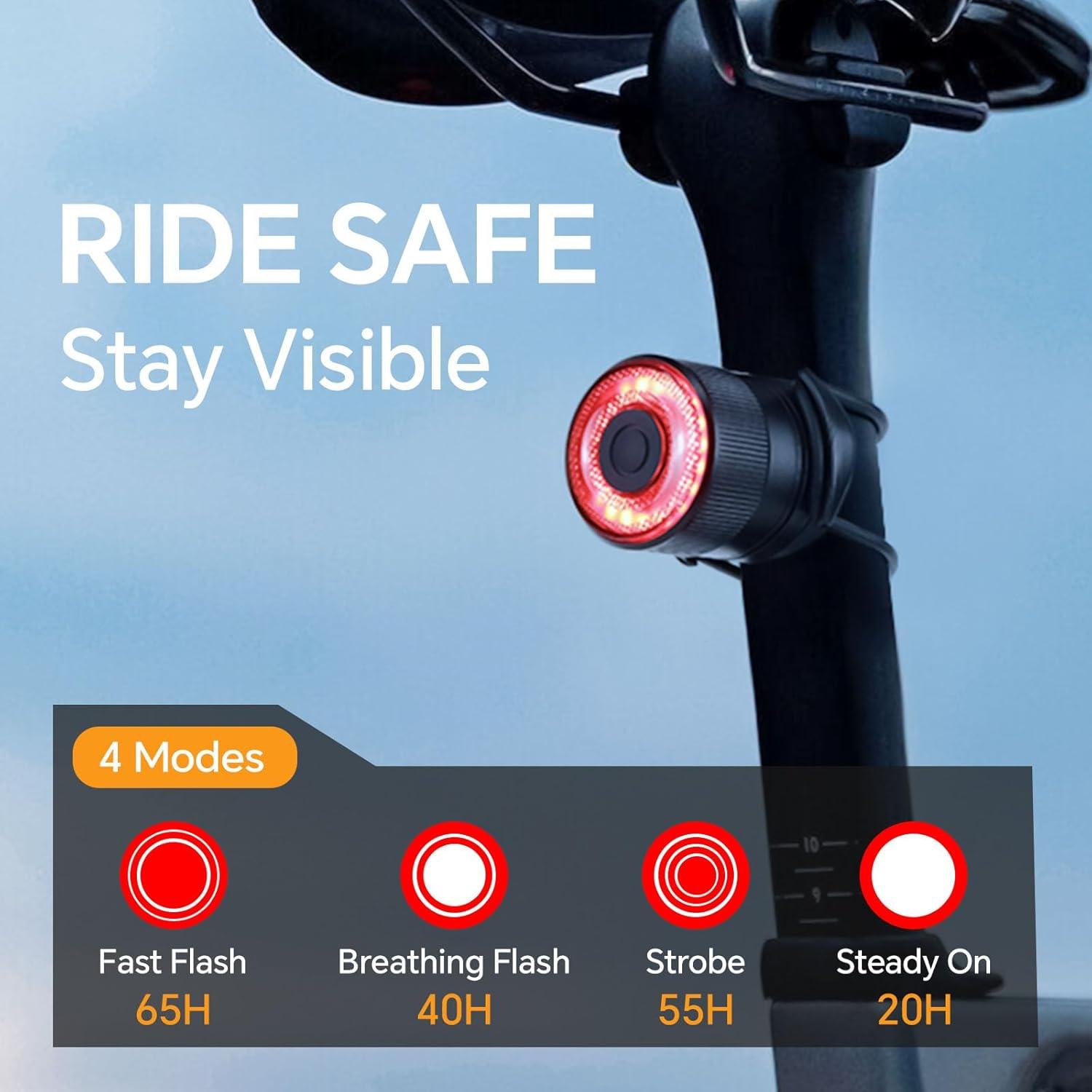 Luces Traseras Inteligentes LAOPAO RS3 para Bicicleta LED