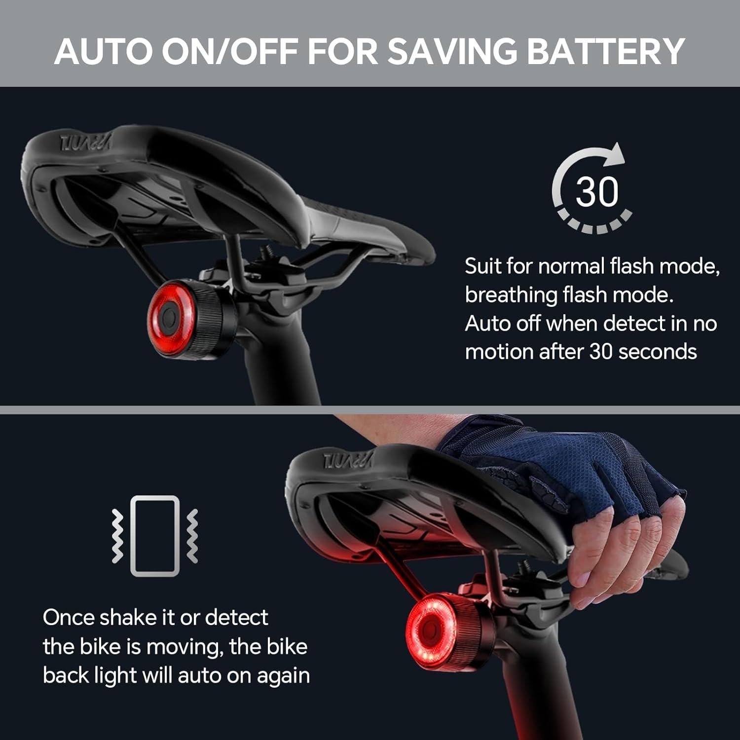 Luces Traseras Inteligentes LAOPAO RS3 para Bicicleta LED