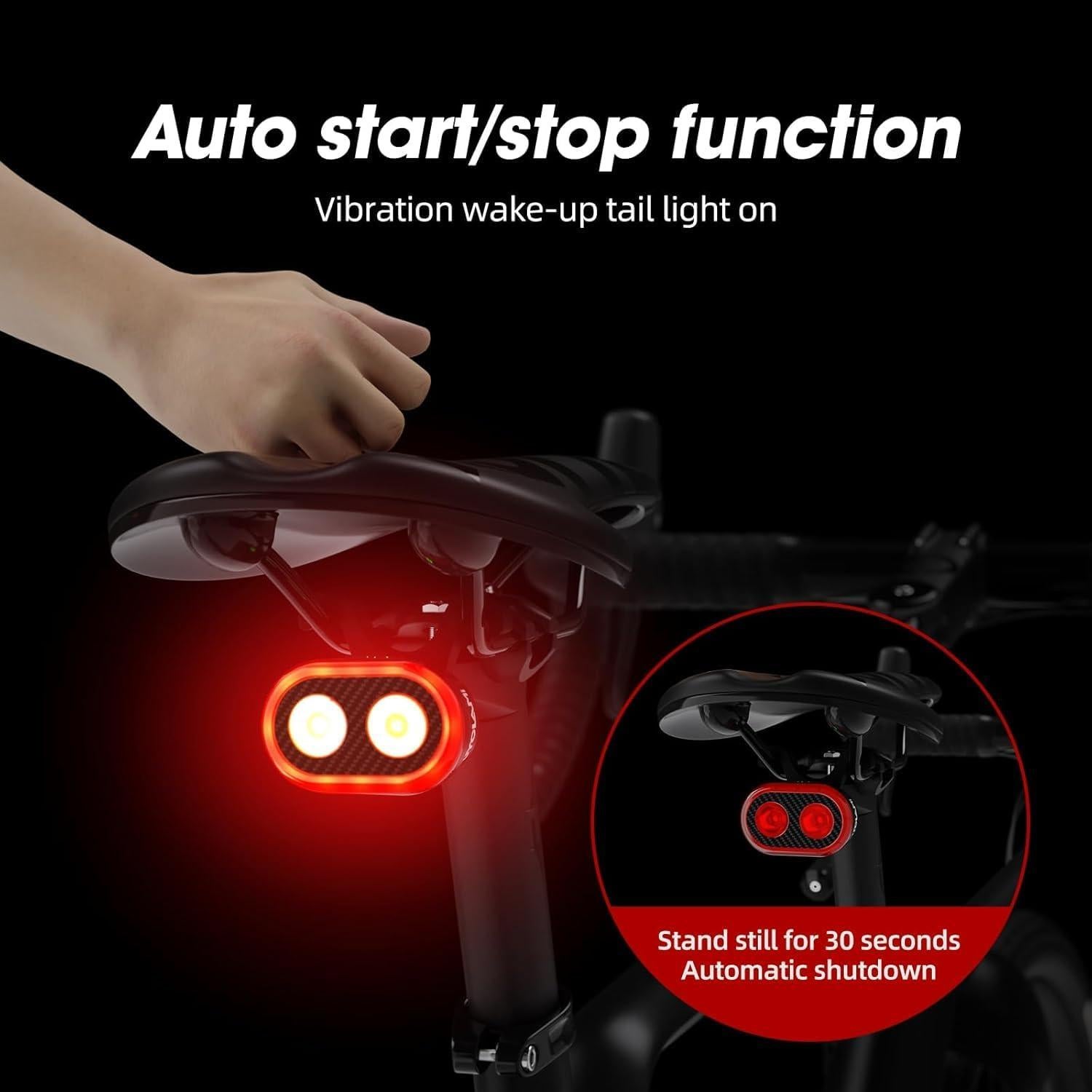 Luz Trasera Inteligente CYCLAMI CY200-US LED Recargable IPX6