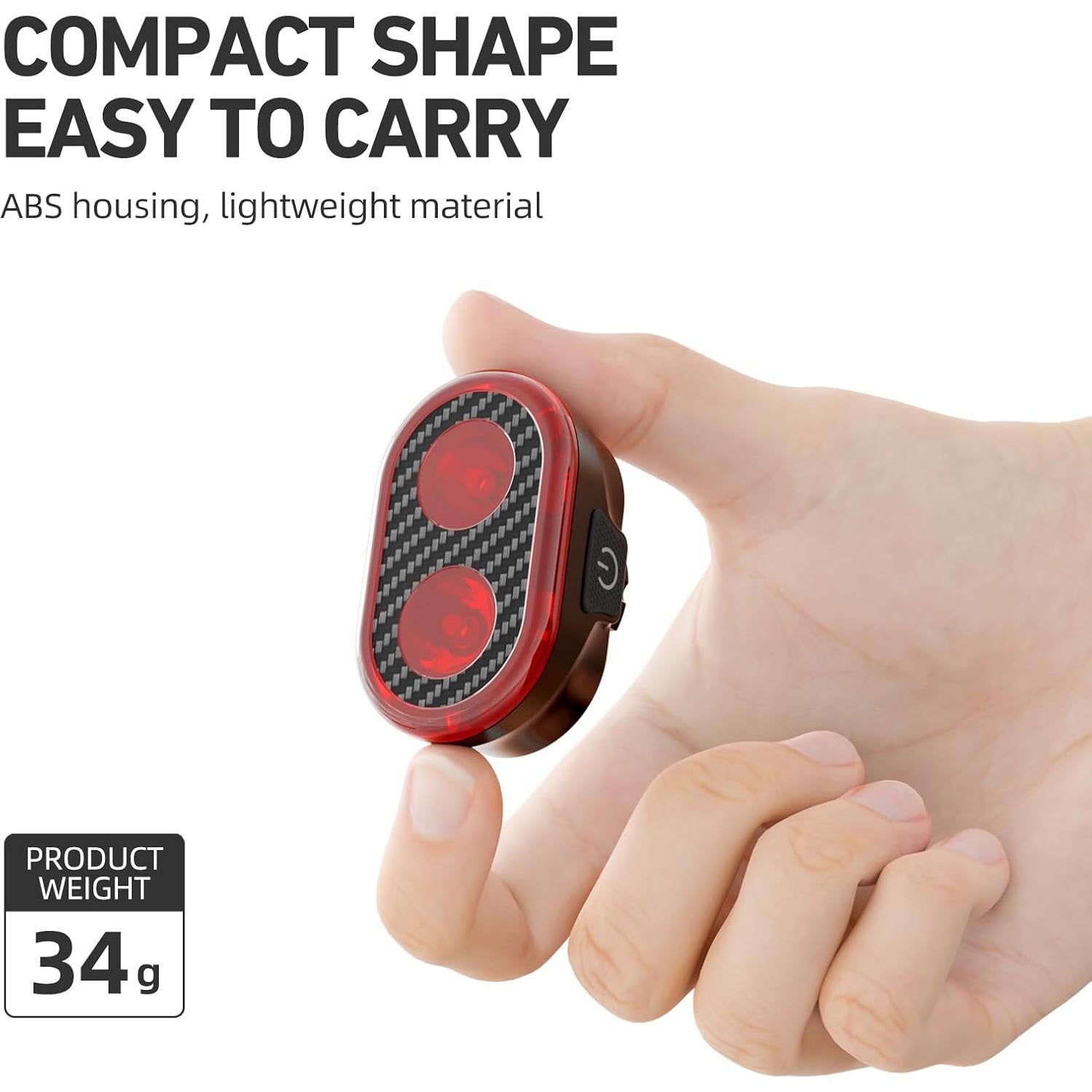 Luz Trasera Inteligente CYCLAMI CY200-US LED Recargable IPX6