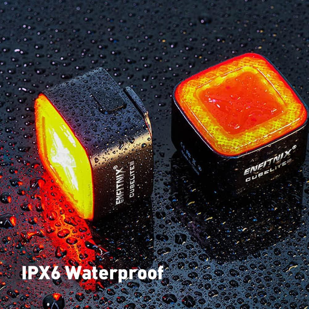 Luz Trasera LED ENFITNIX Cubelite III Recargable USB-C Impermeable
