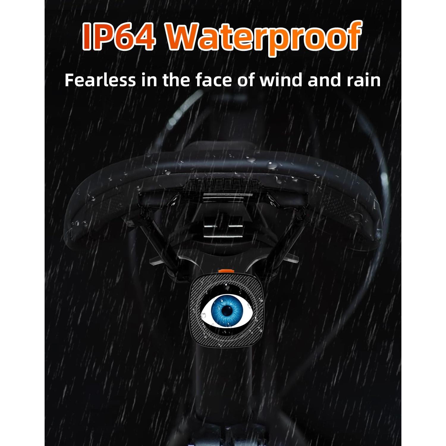 Luz Trasera LED UPWINGSPIRAL Demon Eyes Impermeable USB-C