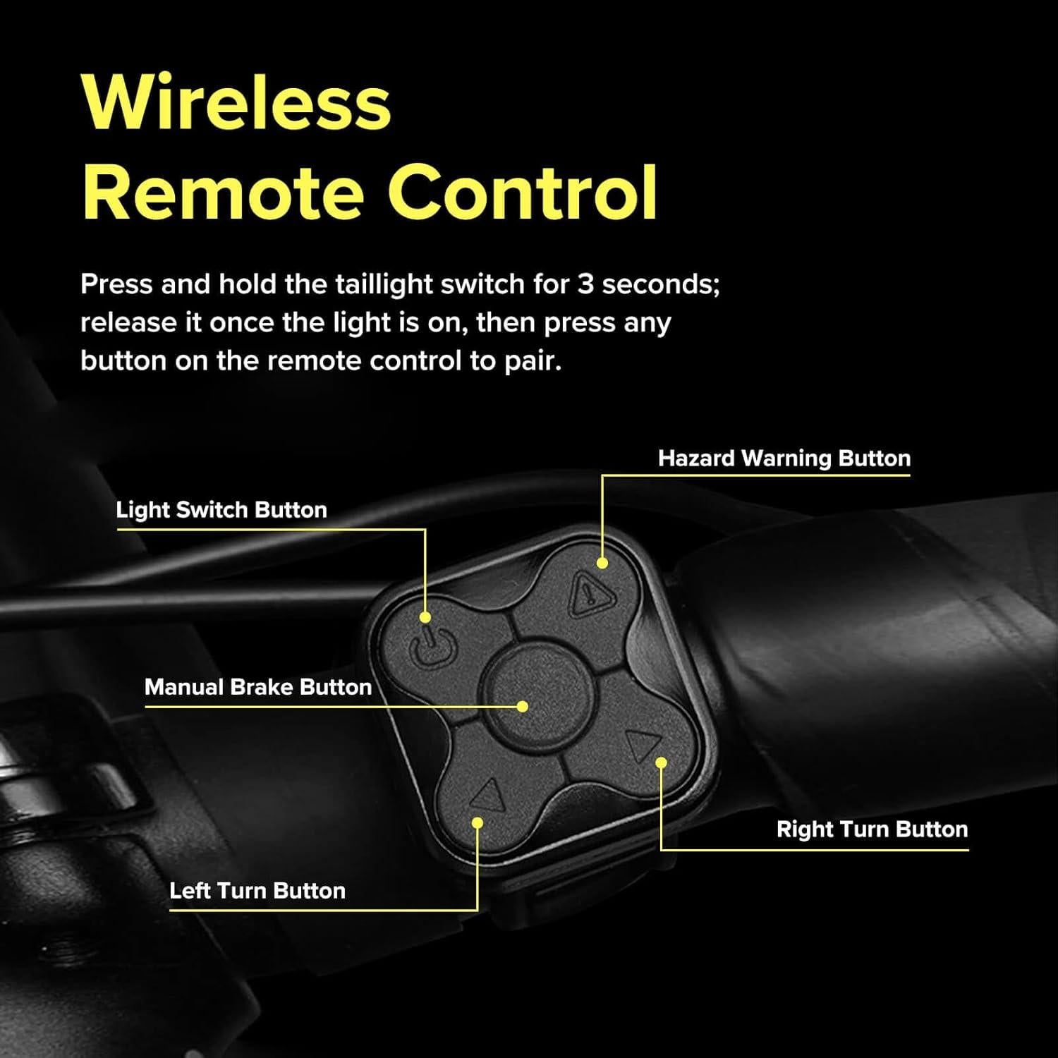 Luz Trasera Inteligente IWONDER PB001 con Señales de Giro