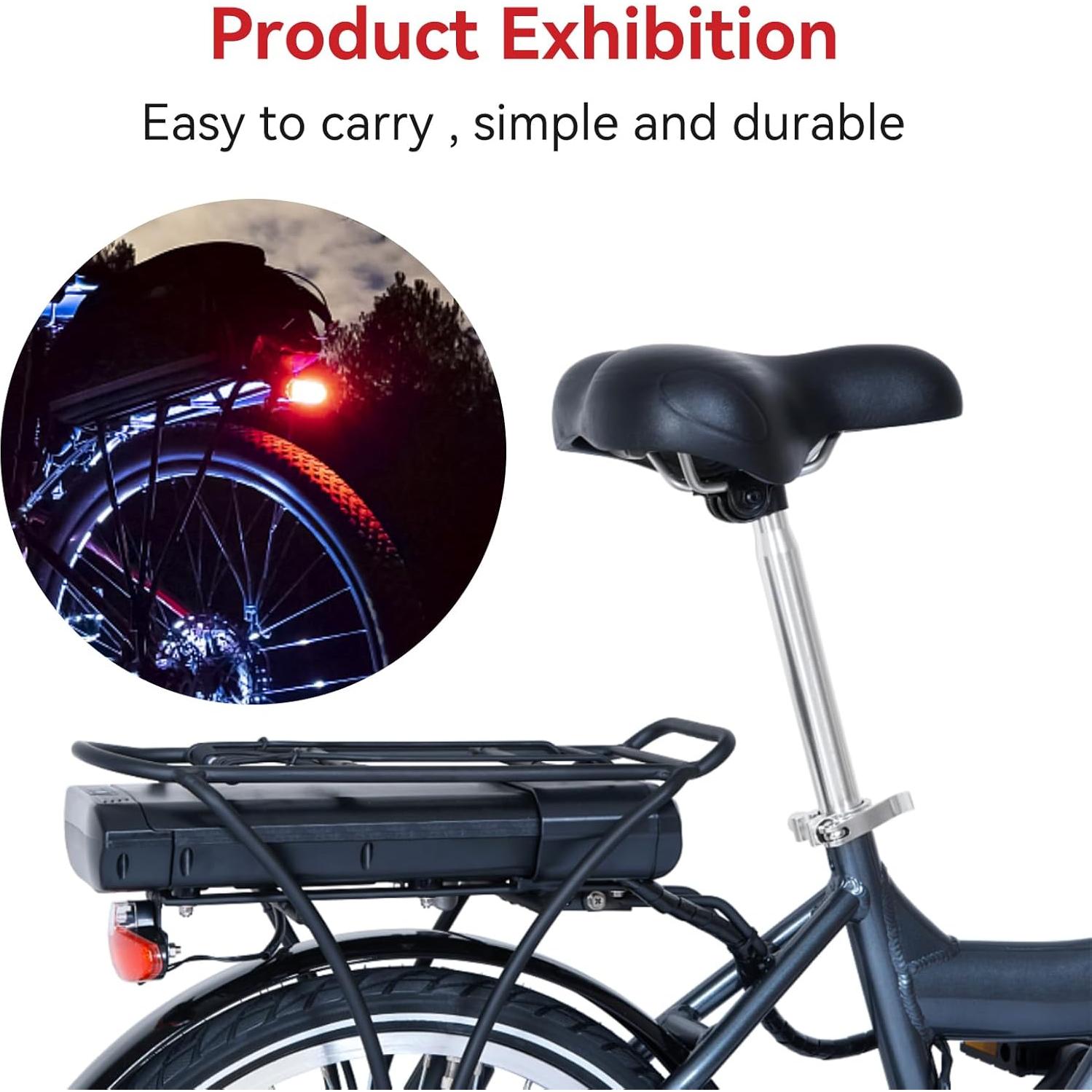 Luz Trasera LED Frdhee para Bicicleta Eléctrica Impermeable