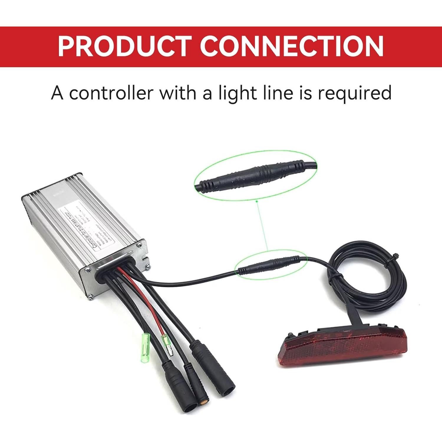 Luz Trasera LED Frdhee para Bicicleta Eléctrica Impermeable