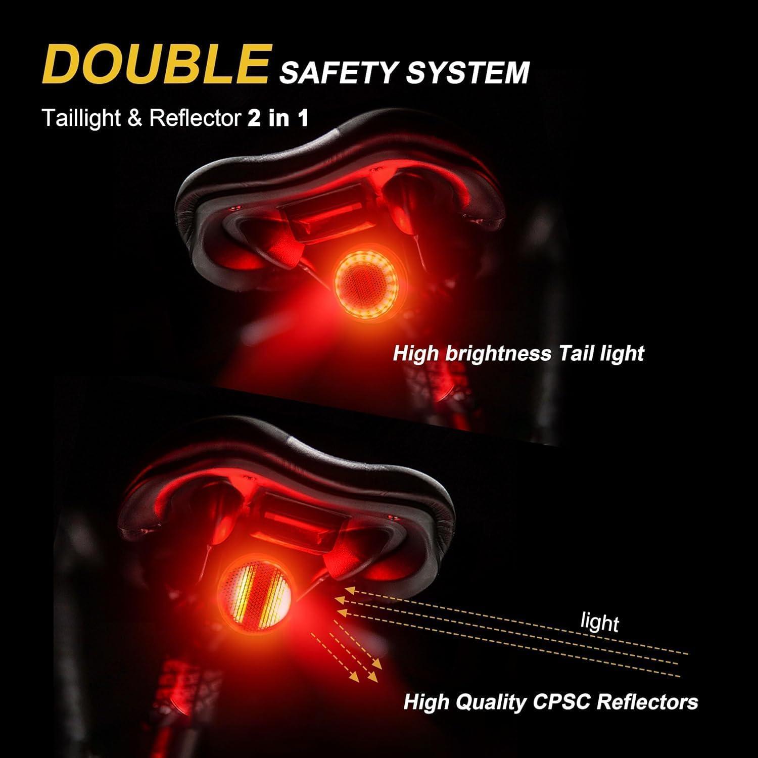 Luz de Seguridad para Bicicleta G2FS LITH DR104M 150 Lúmenes