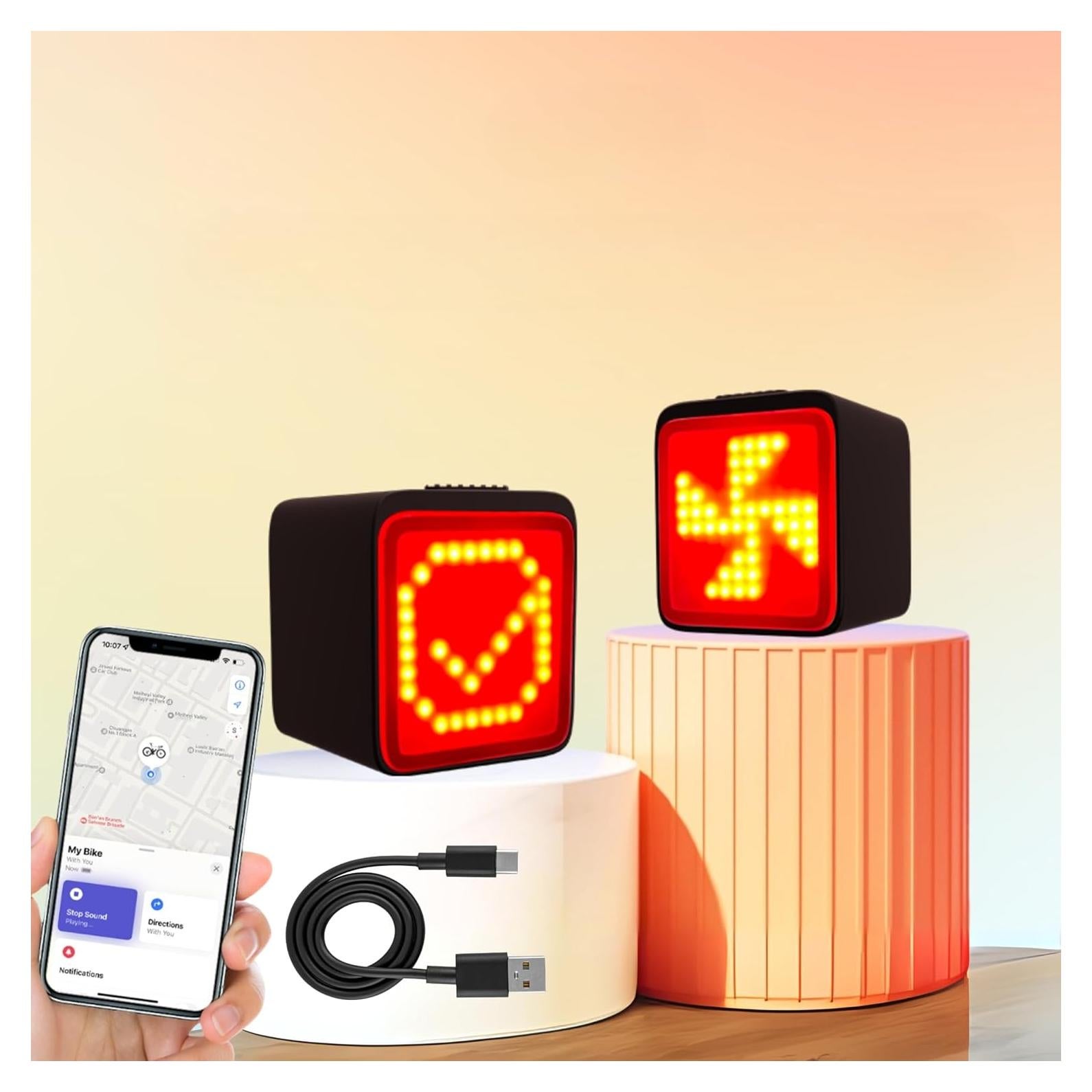 Luz Trasera Inteligente BIOCOR YL-BIKE01 LED 120 Lúmenes IPX6