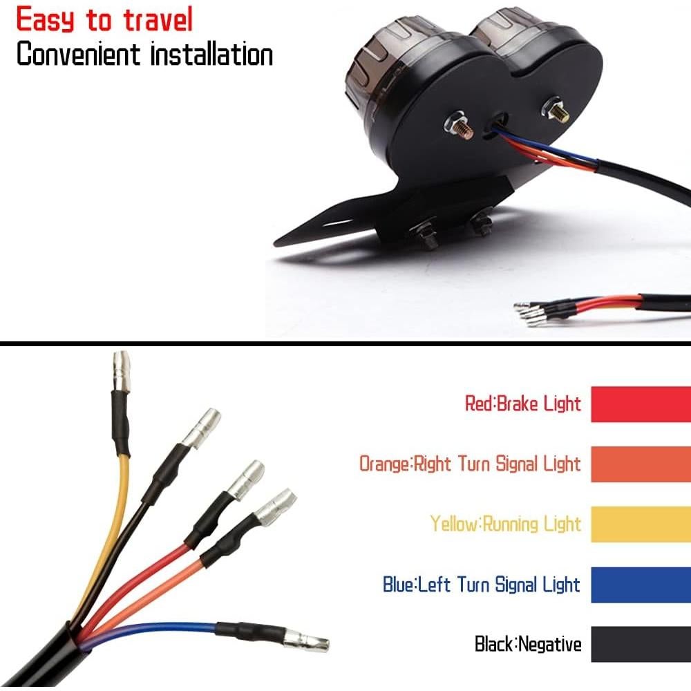 Luz Trasera LED DREAMIZER 40W para Motocicleta y Bicicleta