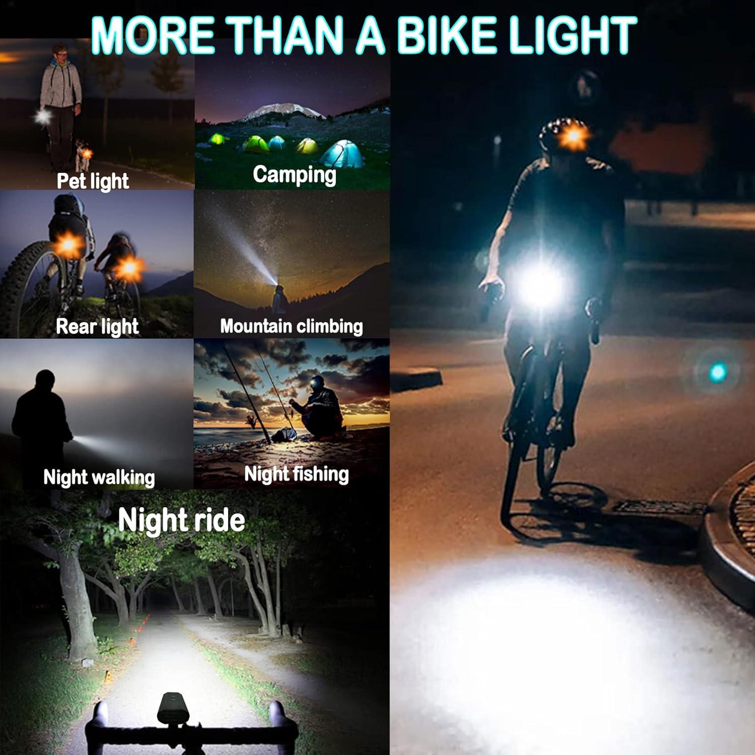 Luces de Bicicleta VICTAGEN 8000 Lúmenes LED Carga Tipo C