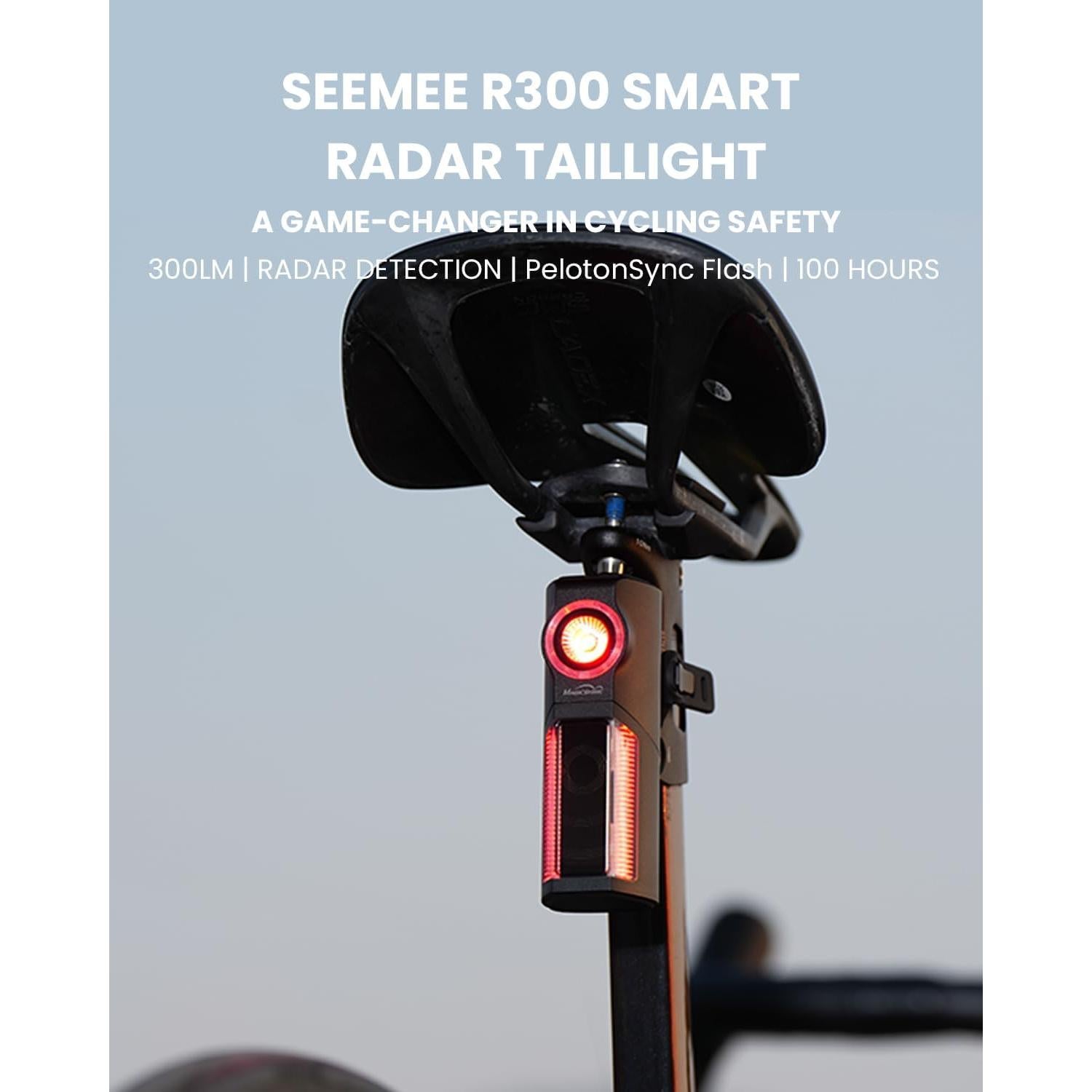 Luz Trasera Inteligente Magicshine SEEMEE R300 con Radar ANT+