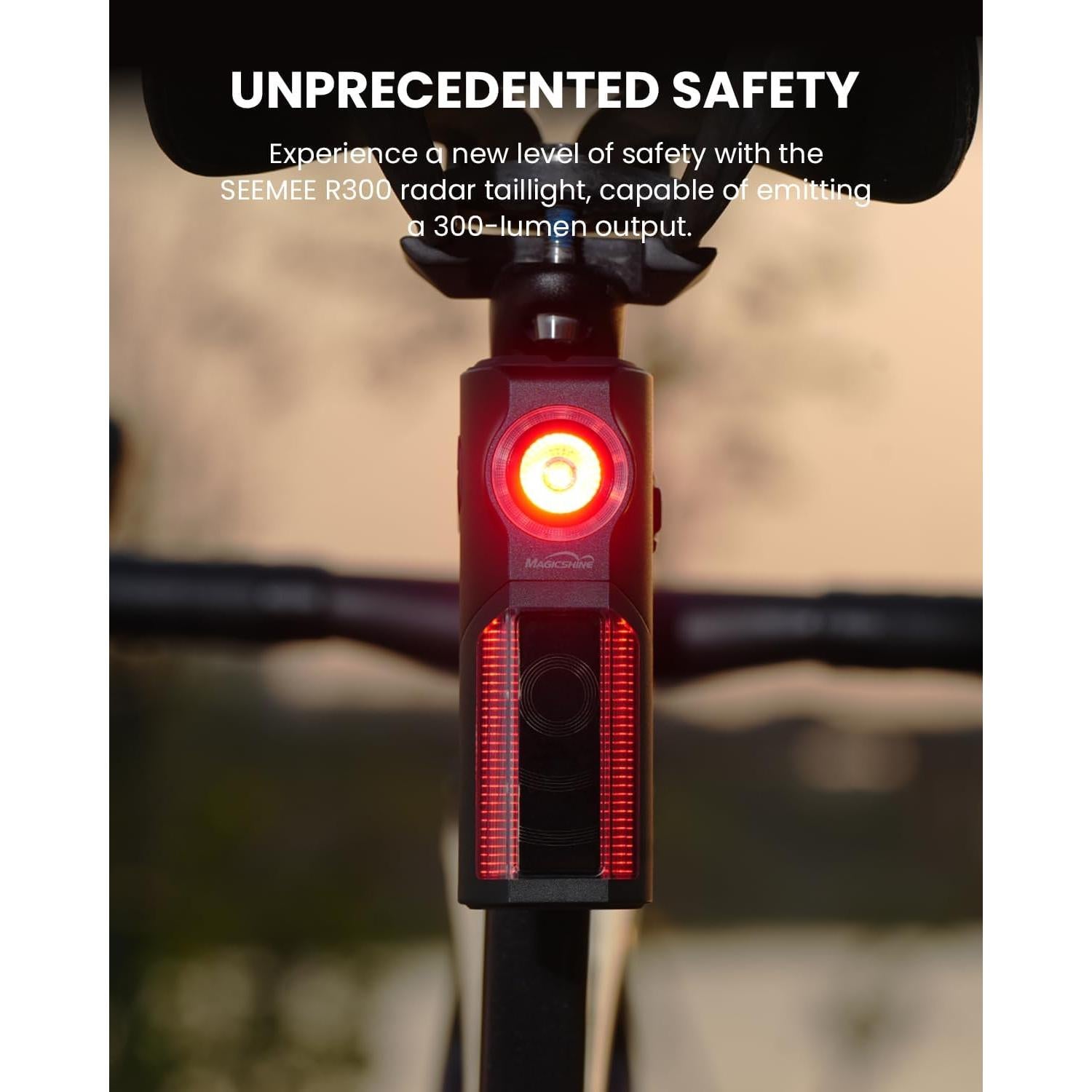 Luz Trasera Inteligente Magicshine SEEMEE R300 con Radar ANT+