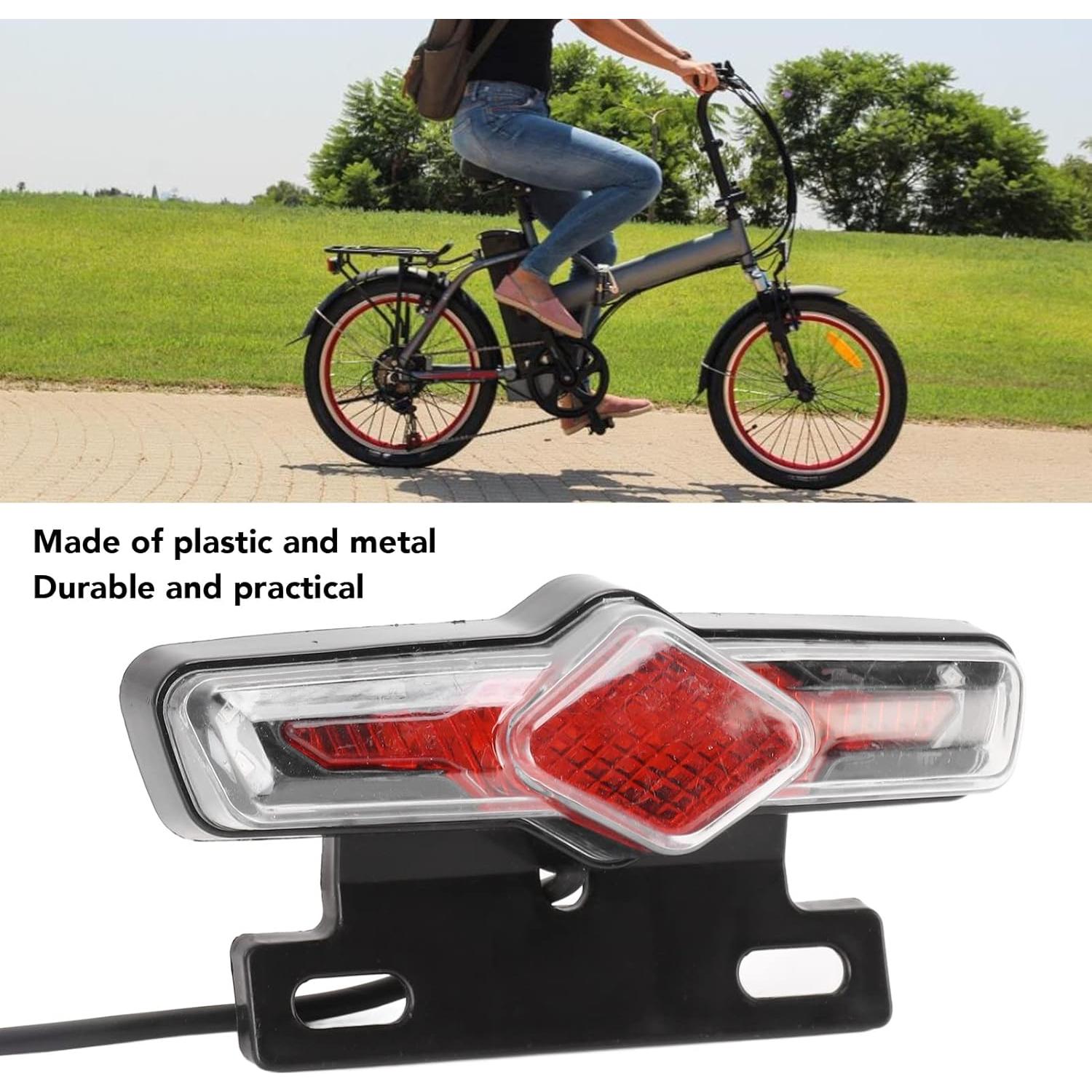 Luz trasera de bicicleta eléctrica Yuecoom 36-60V IPX4