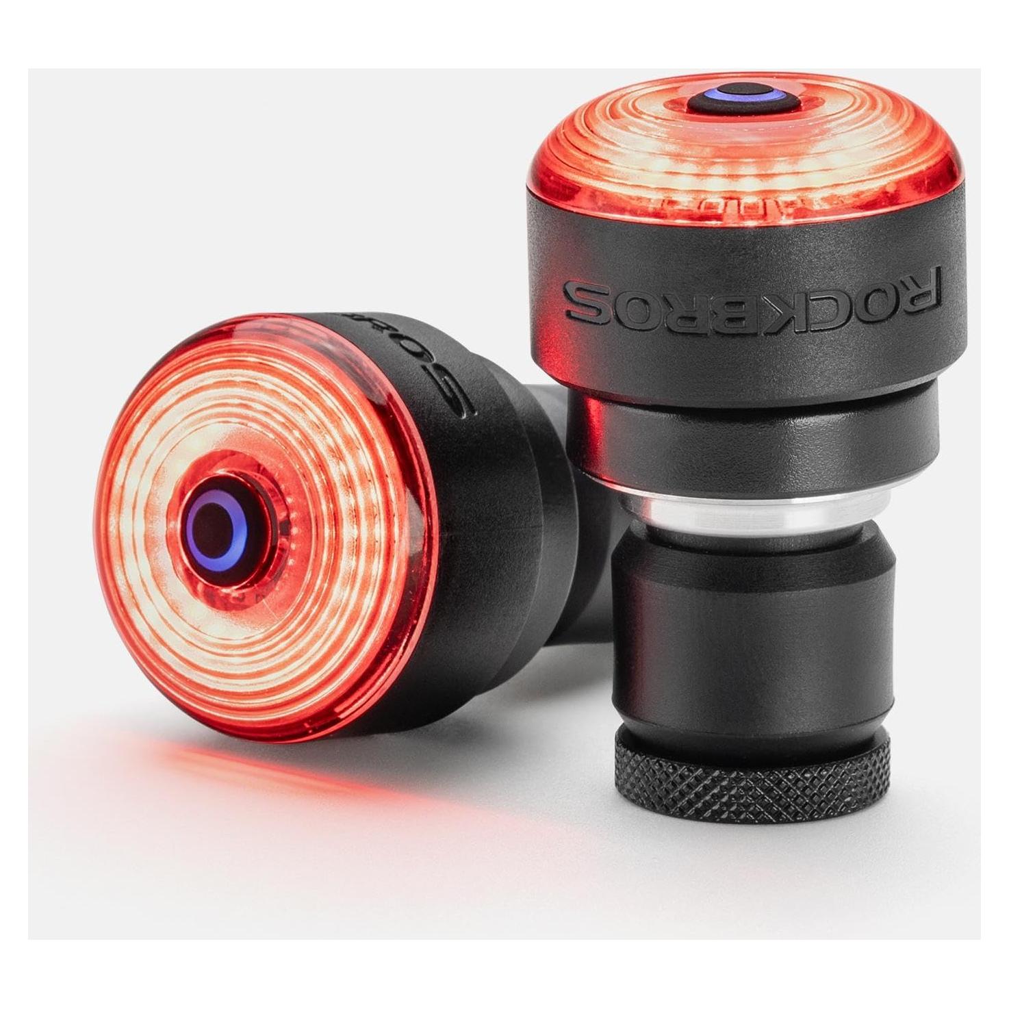 Tapones de Manillar Rockbros con Luz Sensor de Frenos IPX6