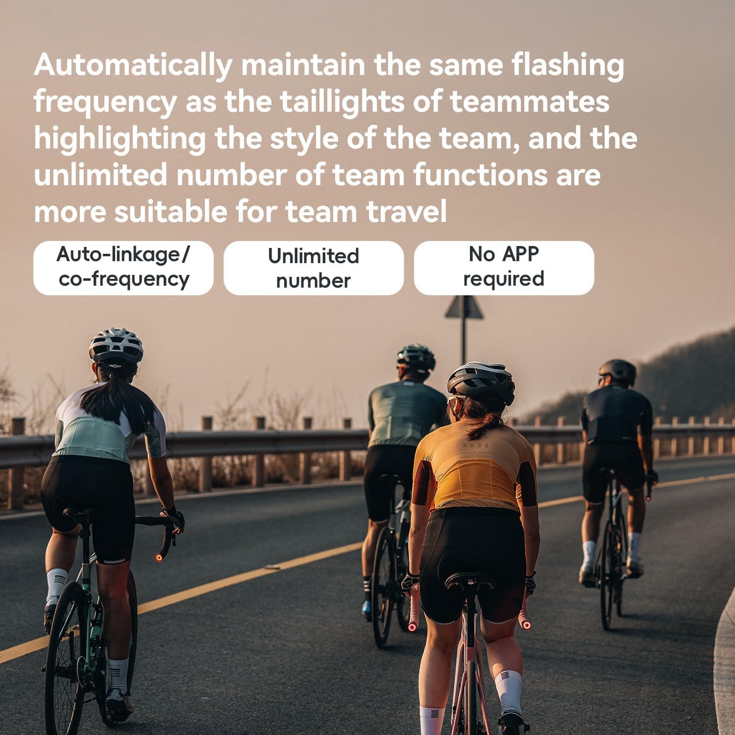 Tapones de Manillar Rockbros con Luz Sensor de Frenos IPX6