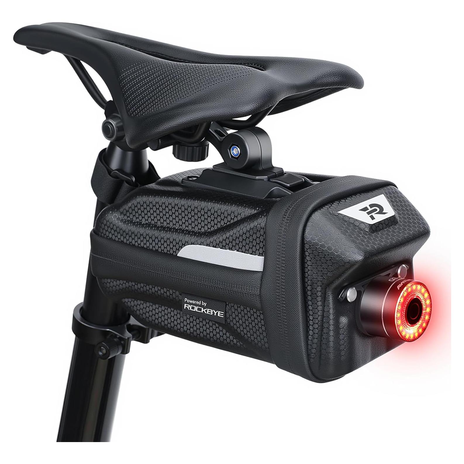 Bolsa de Silla de Bicicleta YBLNTEK 2L Impermeable con Luz