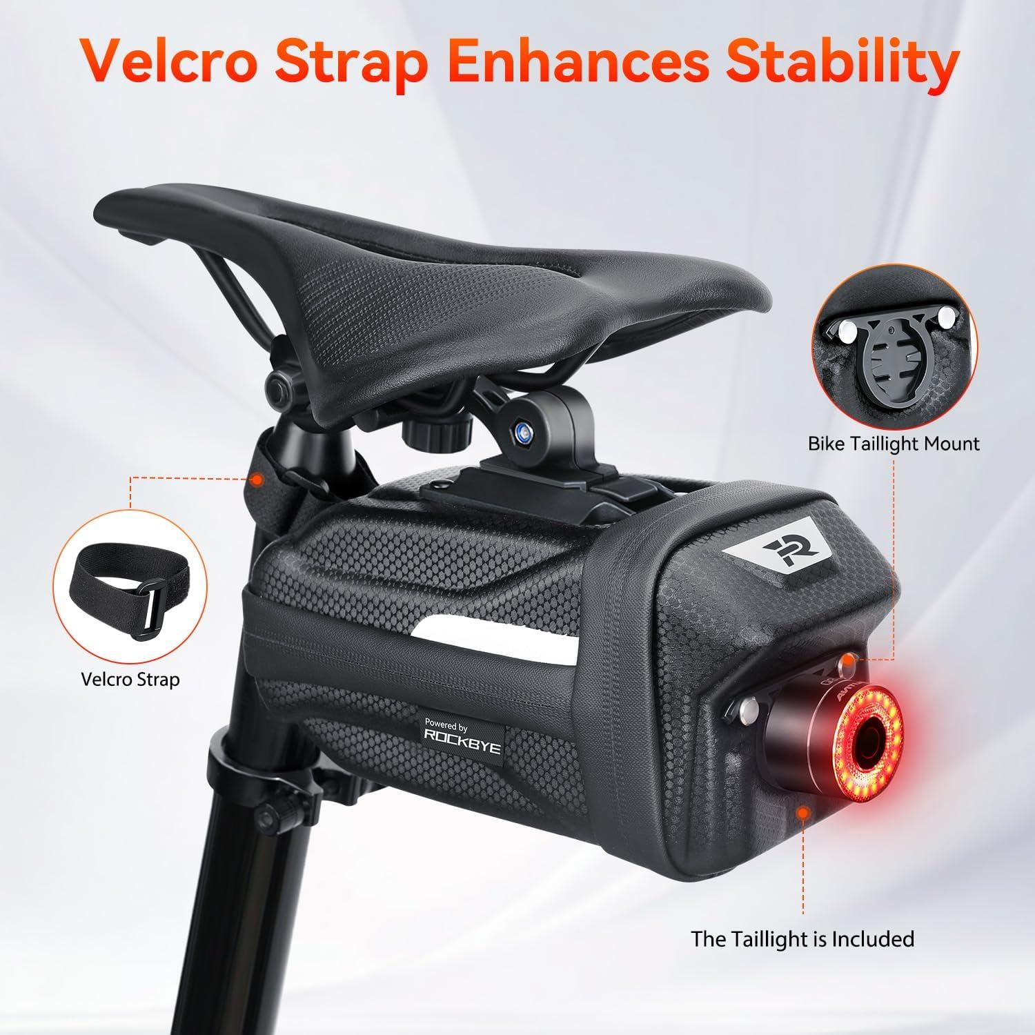 Bolsa de Silla de Bicicleta YBLNTEK 2L Impermeable con Luz