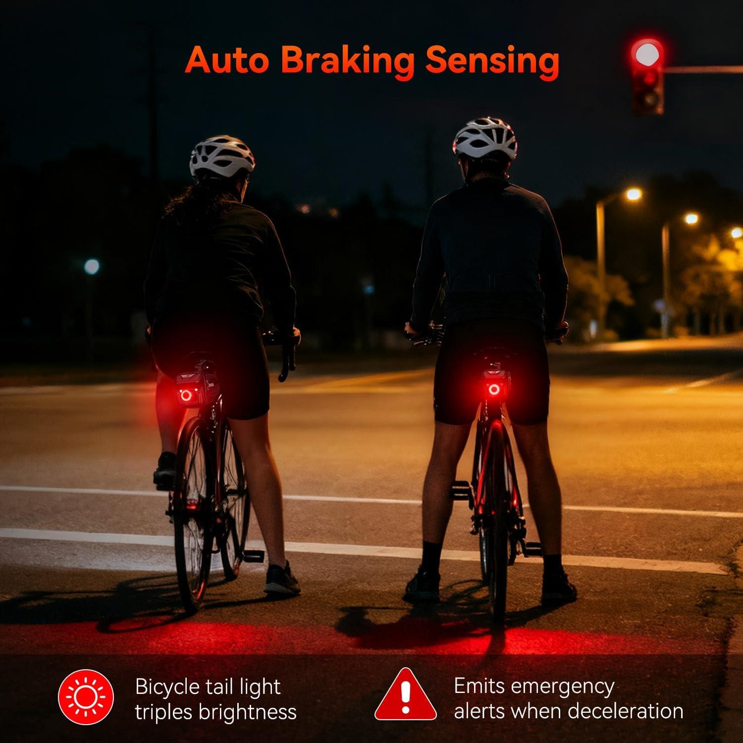 Bolsa de Silla de Bicicleta YBLNTEK 2L Impermeable con Luz