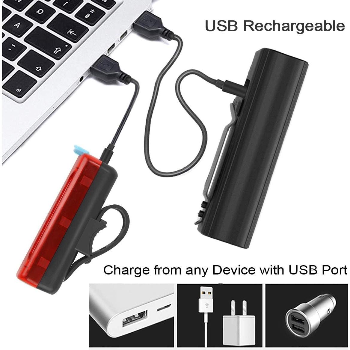 Luz de Bicicleta Recargable Ovetour 4000mAh 5 Modos IPX5