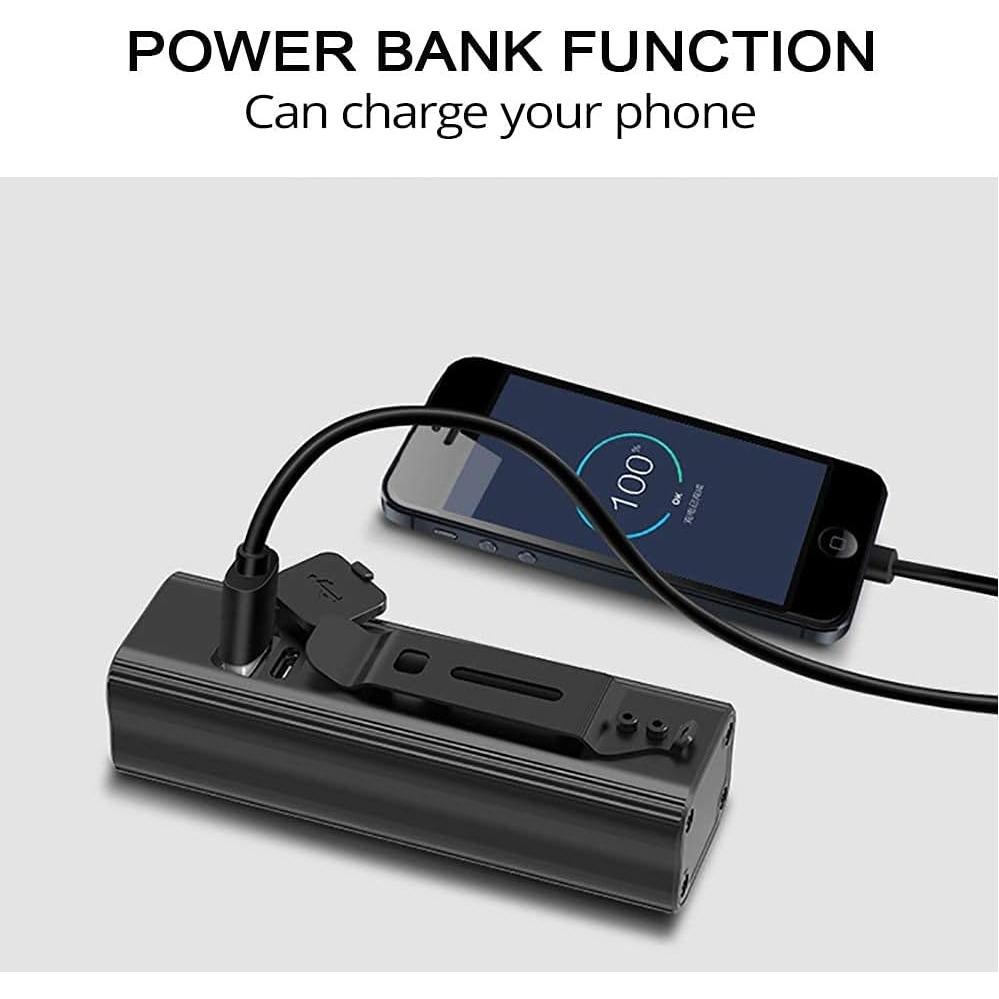 Luz de Bicicleta Recargable Ovetour 4000mAh 5 Modos IPX5