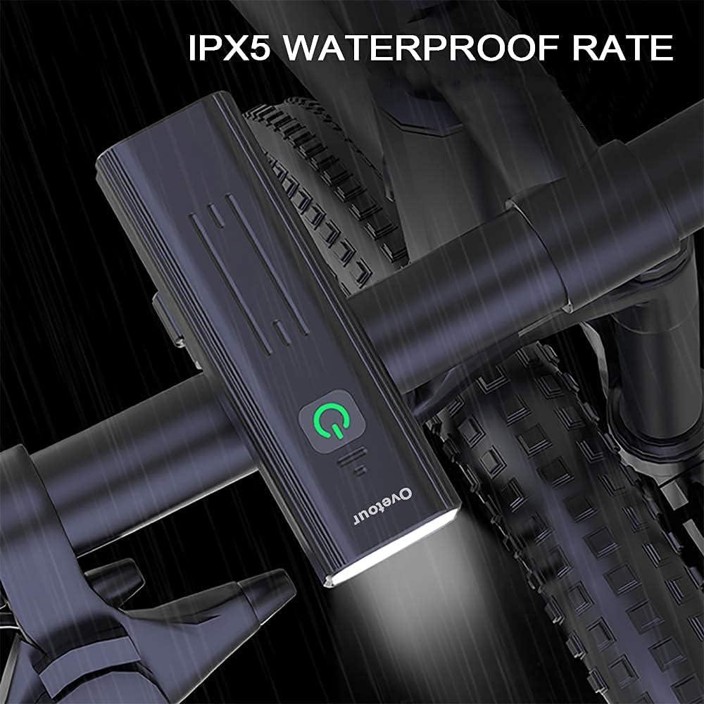 Luz de Bicicleta Recargable Ovetour 4000mAh 5 Modos IPX5