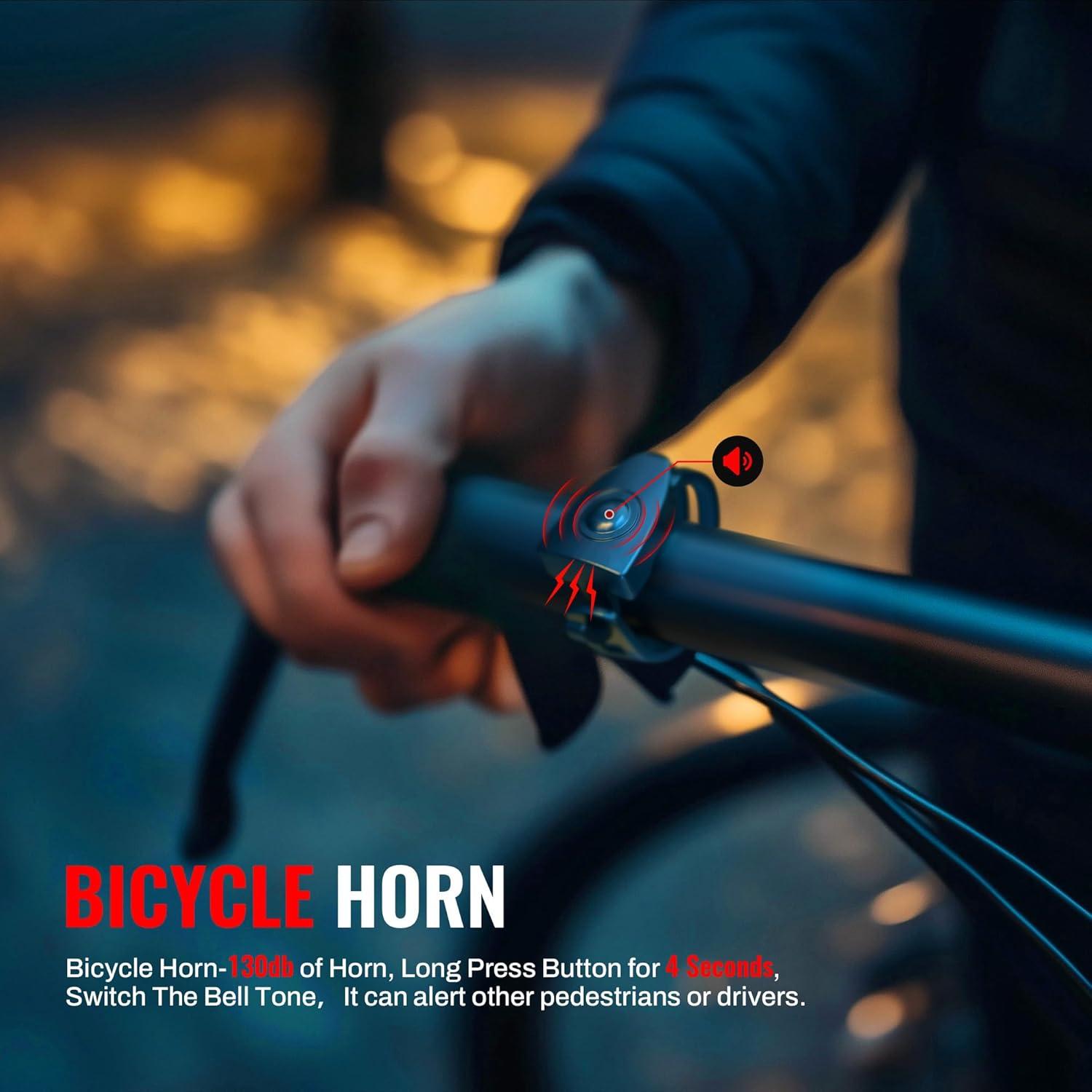 Juego de luces para bicicleta Favorbrite DRFX 1400 Lúmenes USB