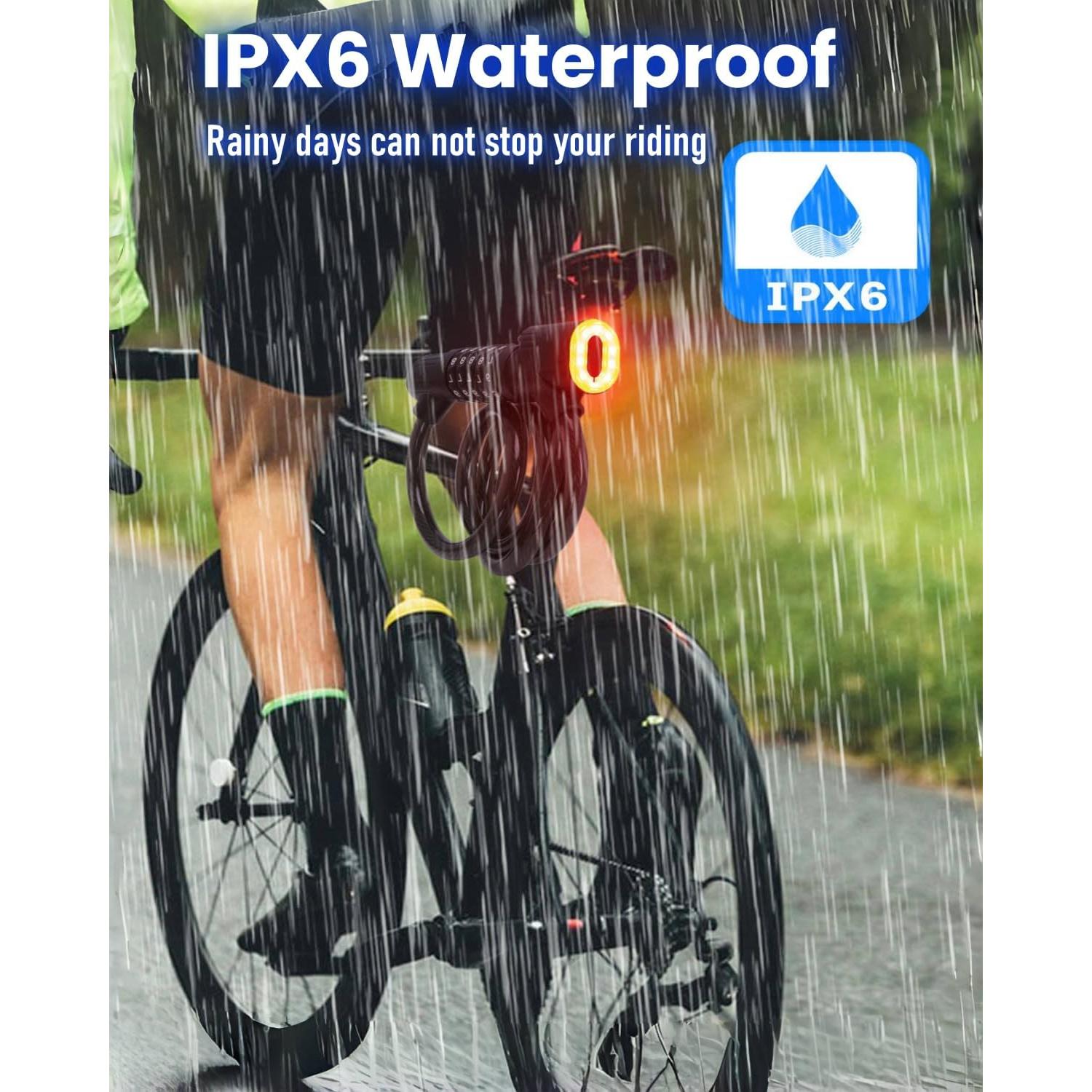 Candado de Cable ANCCTINE 1.22m con Luz LED y Combinación 5 Dígitos