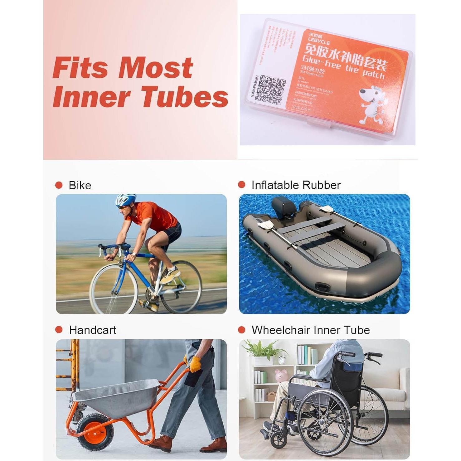 Kit de Reparación de Neumáticos de Bicicleta Alps2Ocean 12PCS