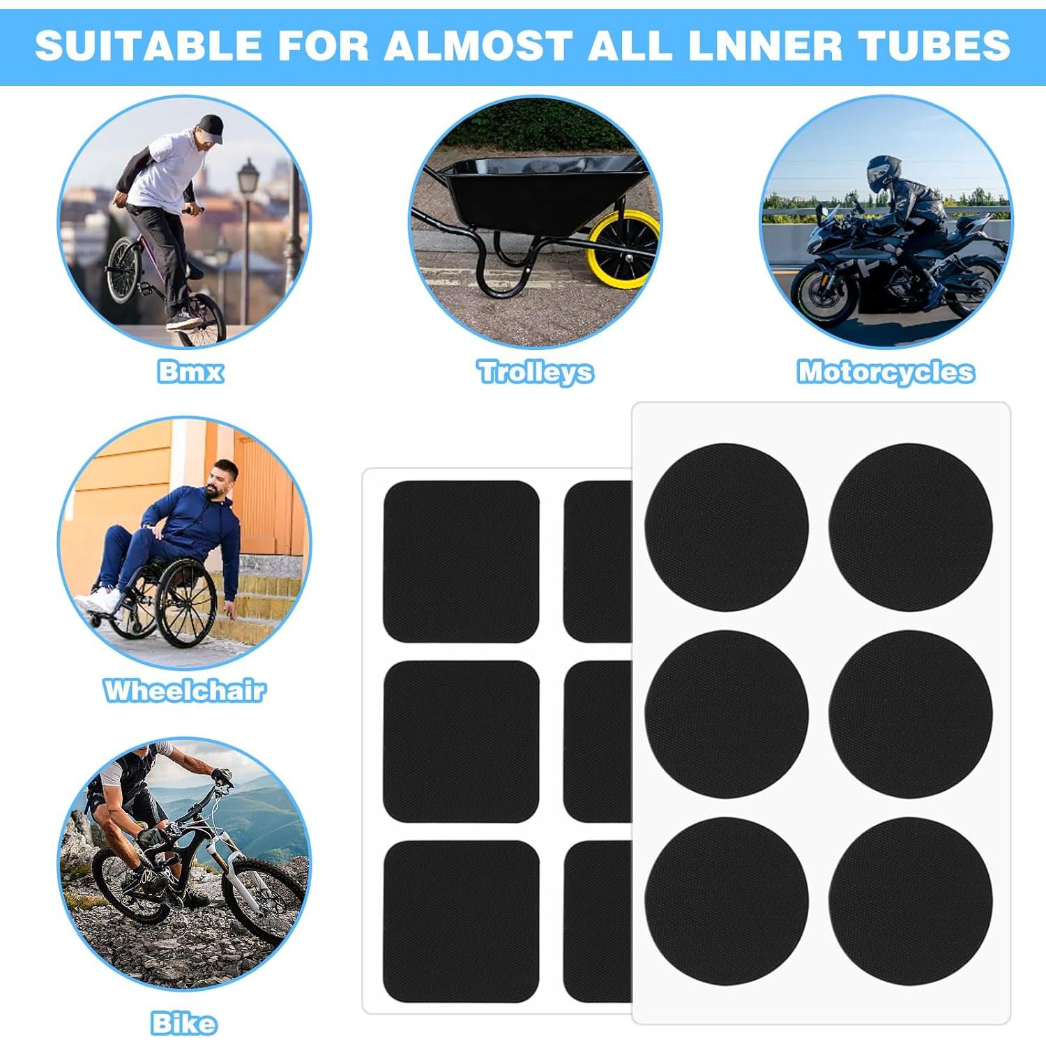 Kit de Parches para Neumáticos de Bicicleta CANIPHA 26 Piezas