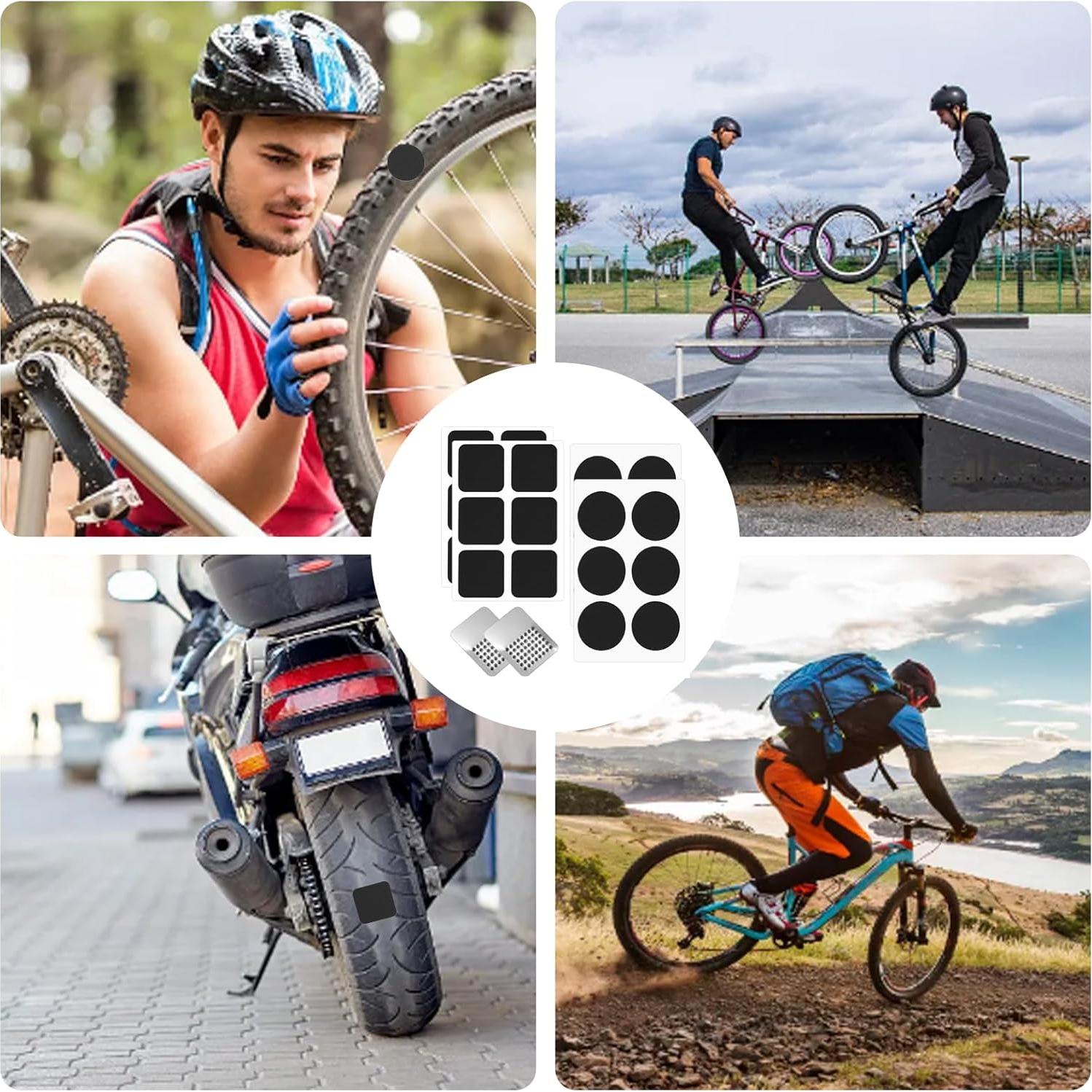 Kit de Parches para Neumáticos de Bicicleta CANIPHA 26 Piezas