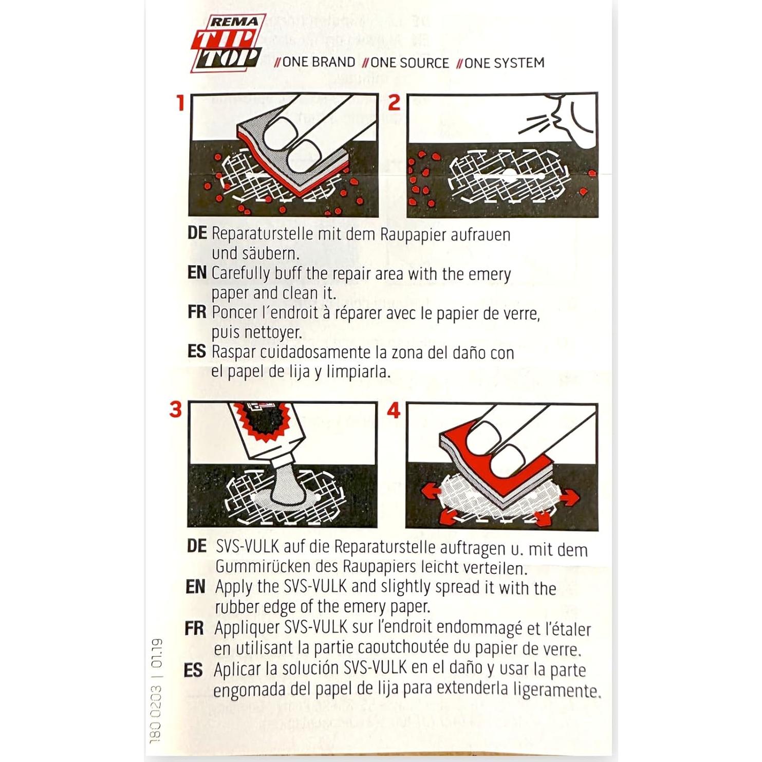 Kit de Reparación de Parches para Tubos de Bicicleta Rema TT02